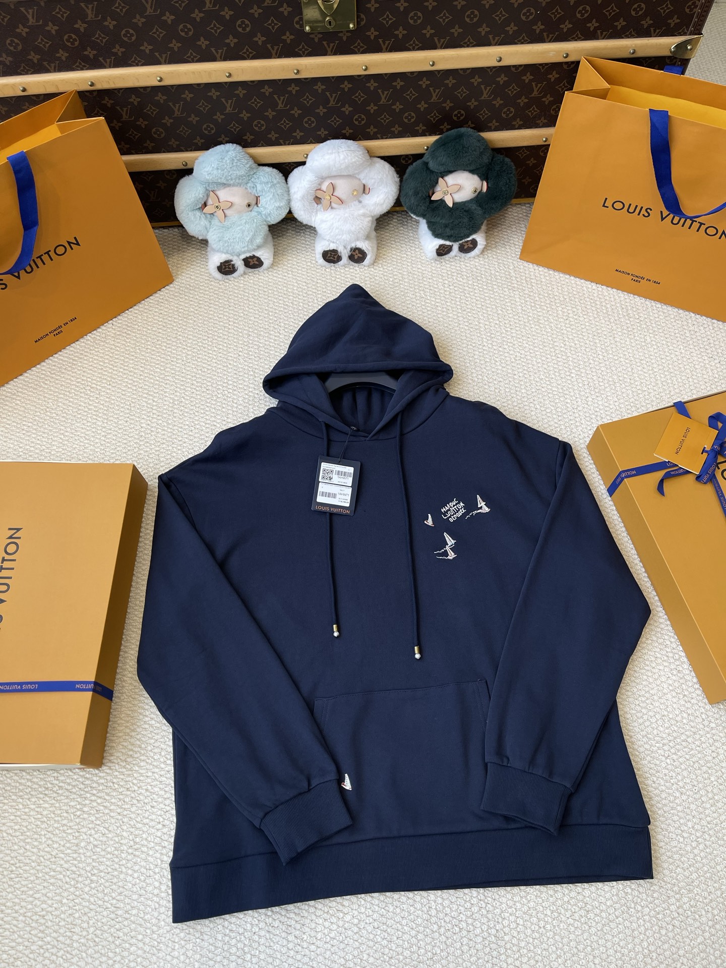 Bird-Monogram Pullover Hoodie — product photograph