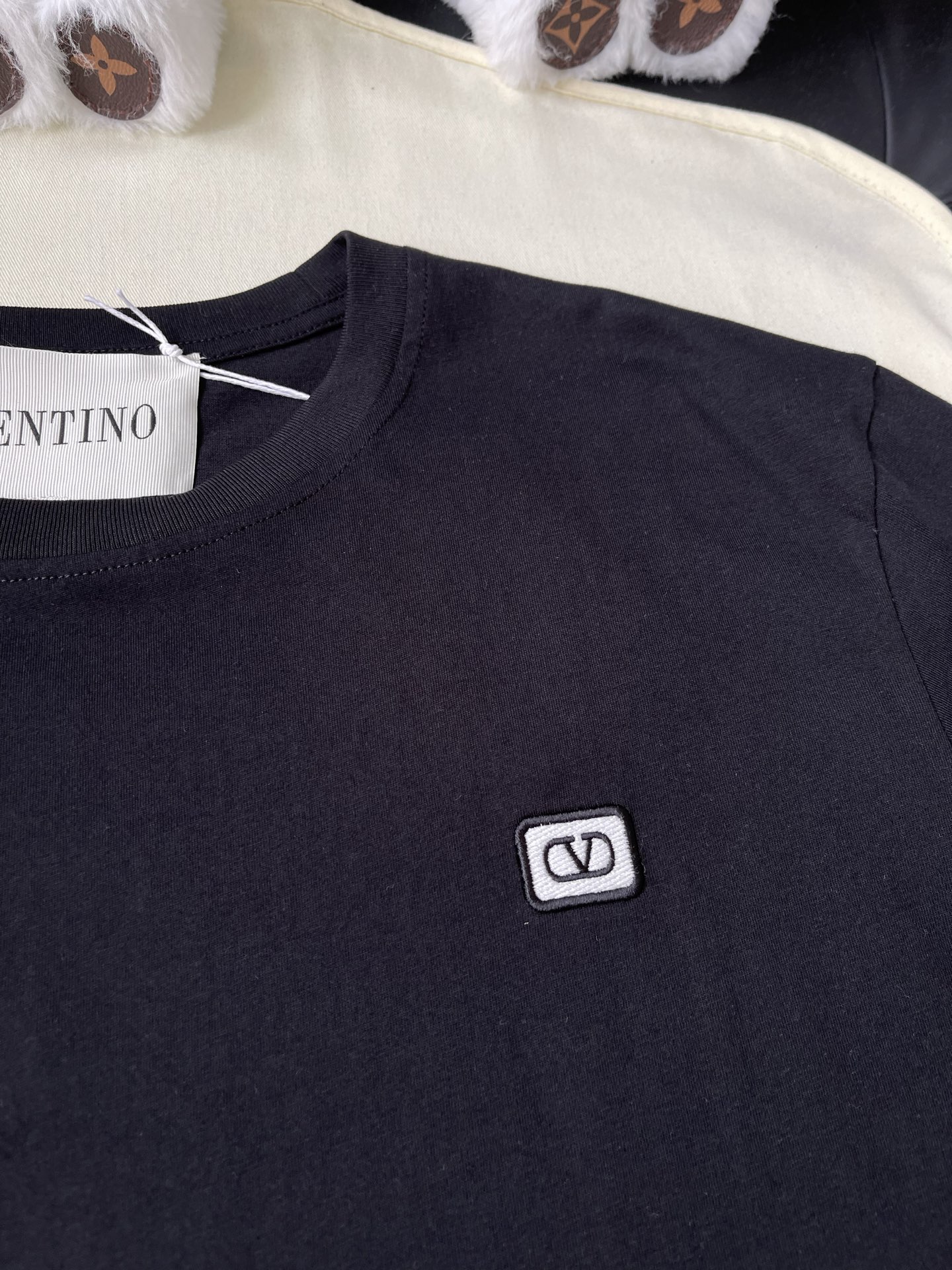 Small V-Patch Crewneck T-Shirt — product photograph