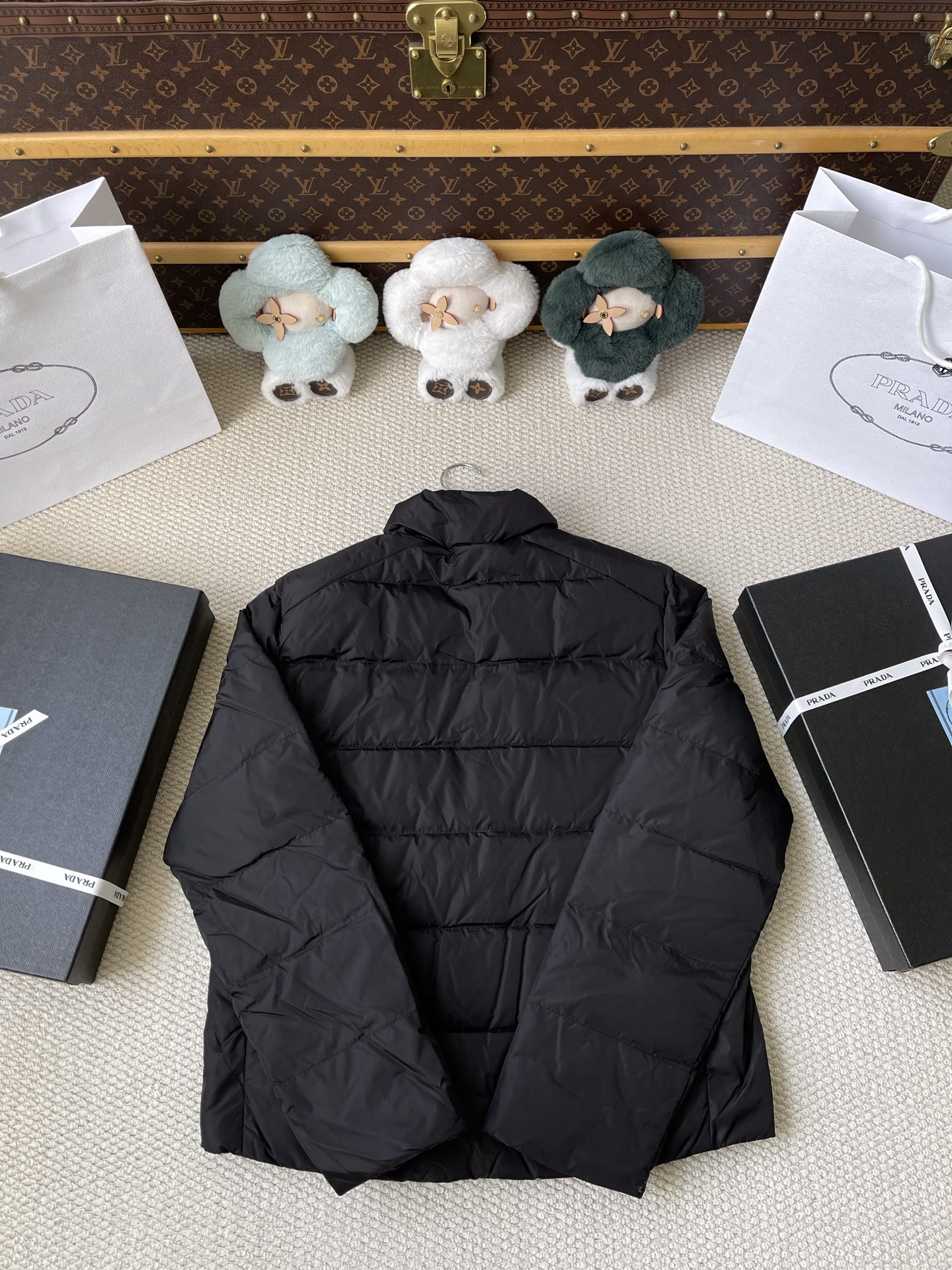 Sleeve-Pocket Quilted Jacket — product photograph