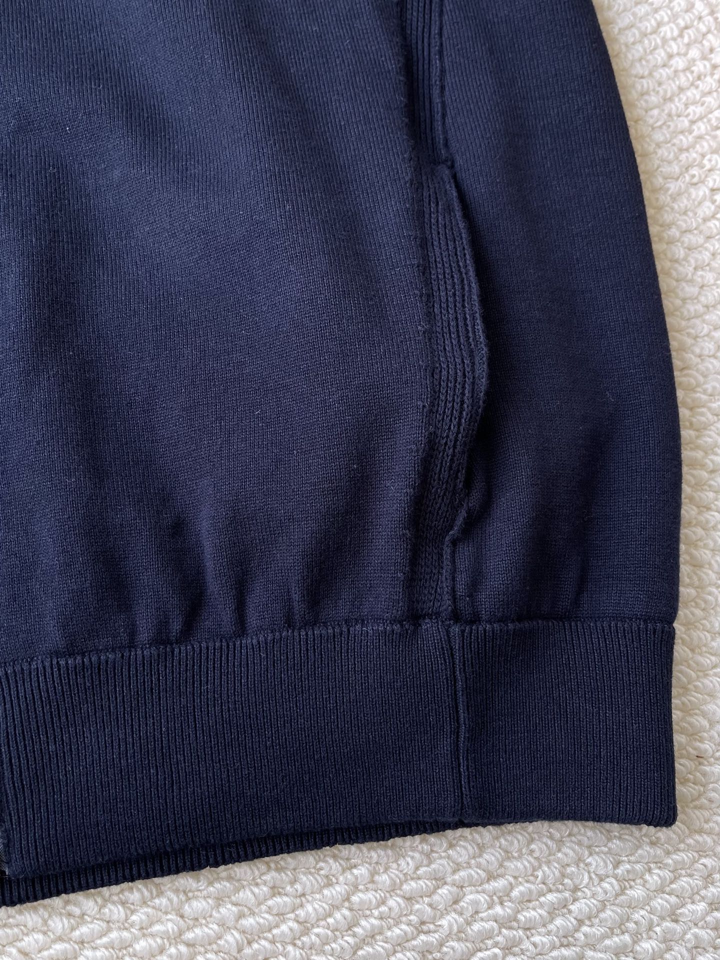 Small-Monogram Stand-Collar Zip Jacket — product photograph