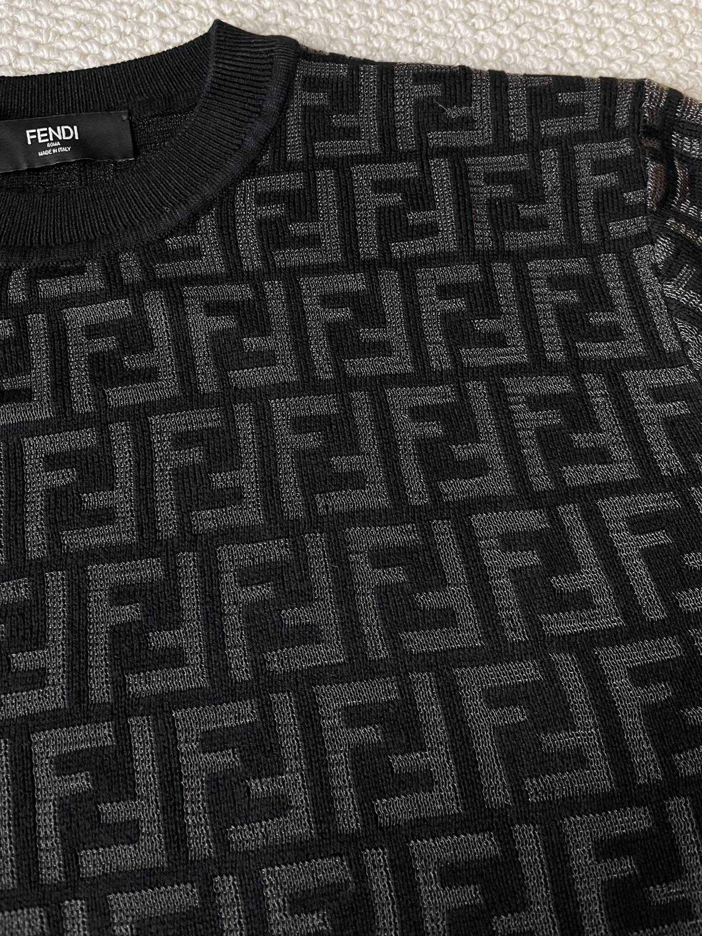 Hem-Label FF Knit Sweater — product photograph