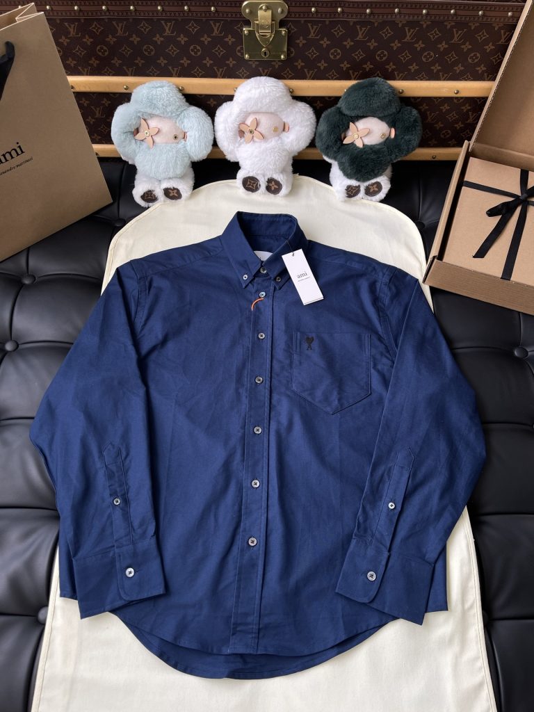 Heart-Emblem Button-Down Shirt — product photograph
