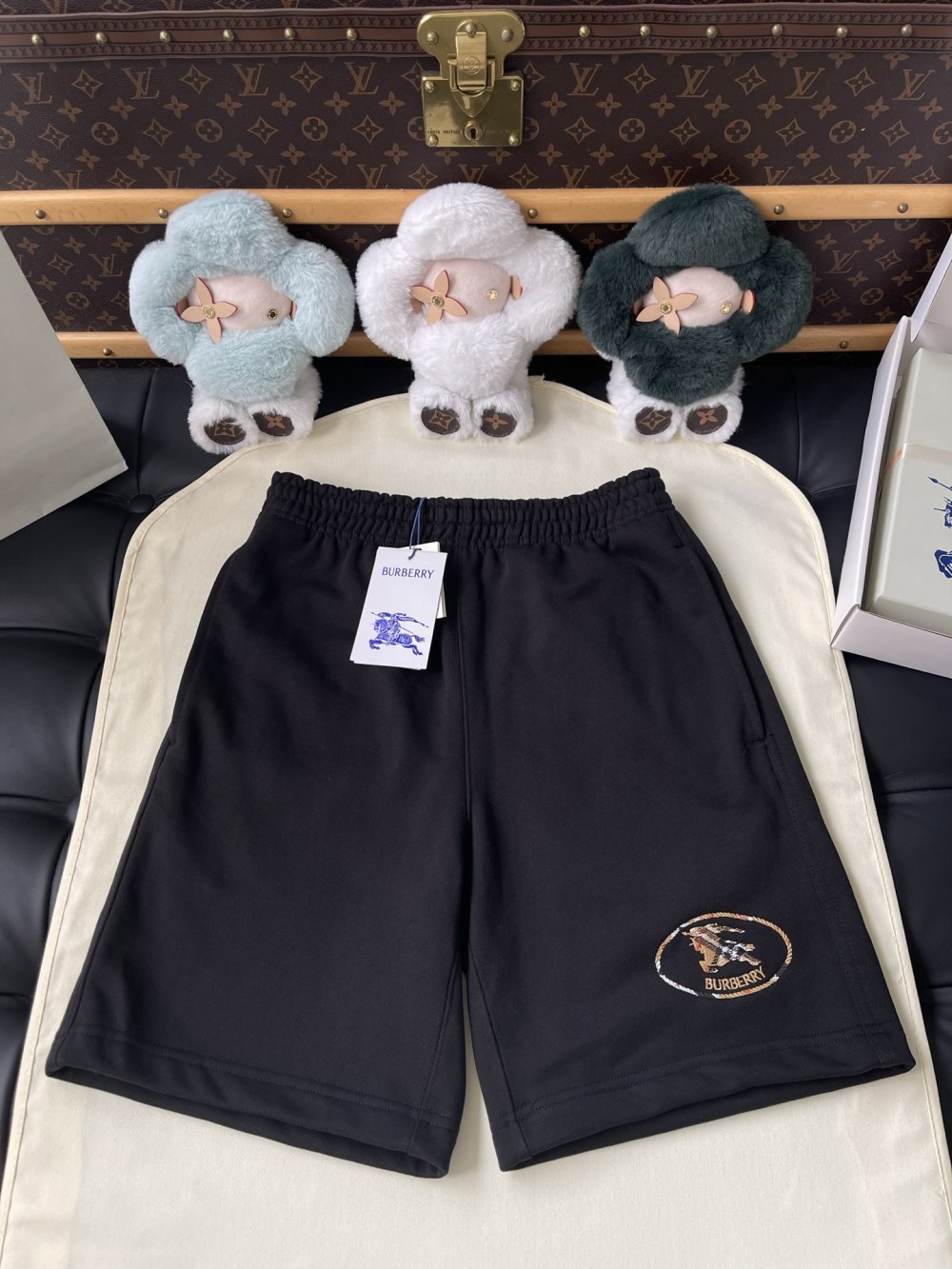 Oval Crest Drawstring Shorts — product photograph
