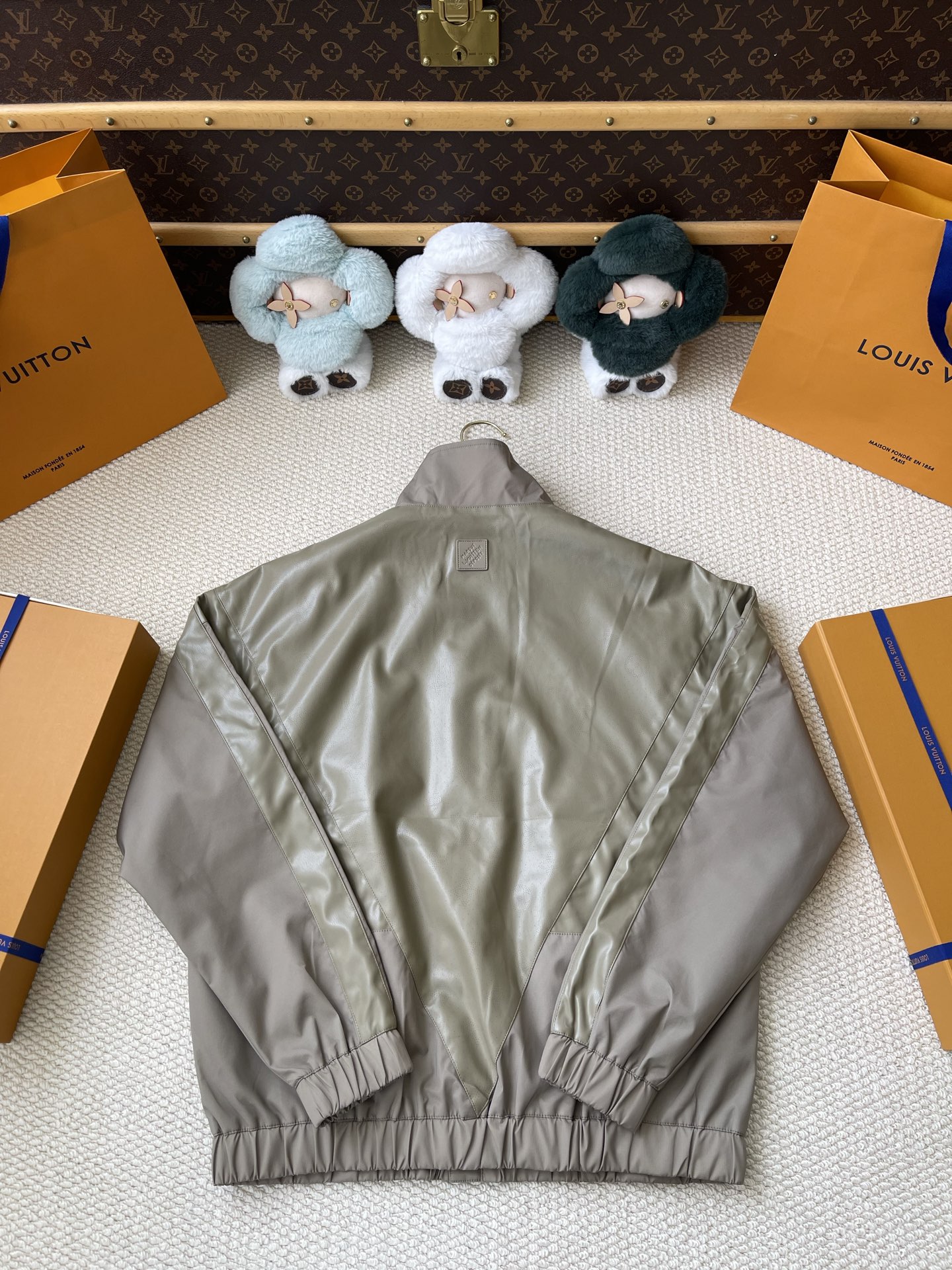 Panelled Zip-Pocket Bomber Jacket — product photograph