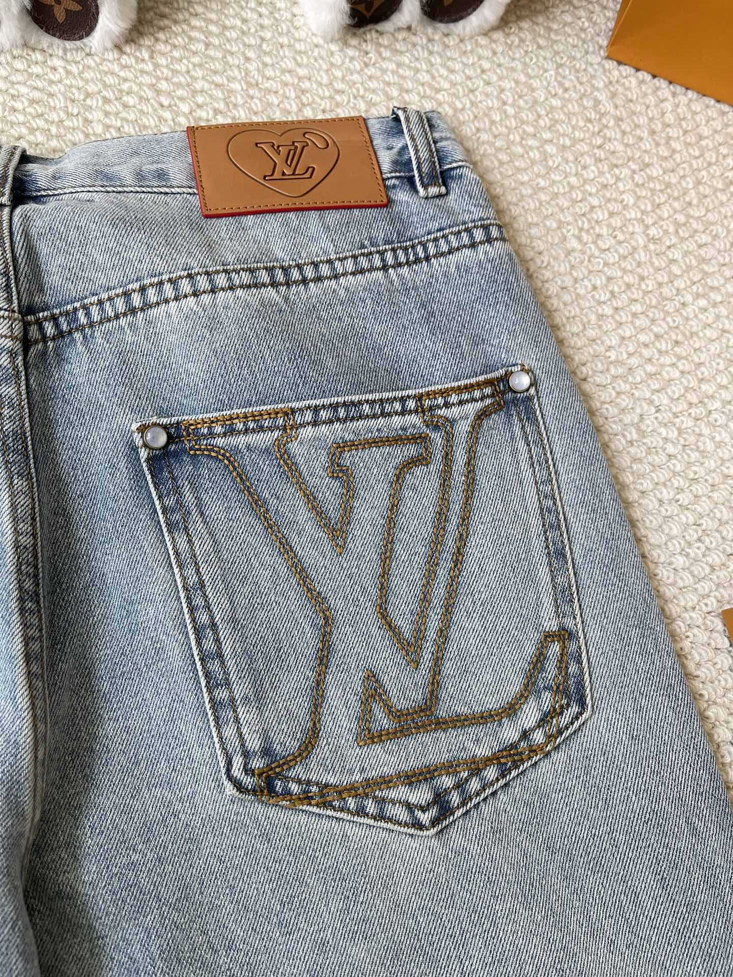 Fruit-Motif Straight-Leg Jeans — product photograph