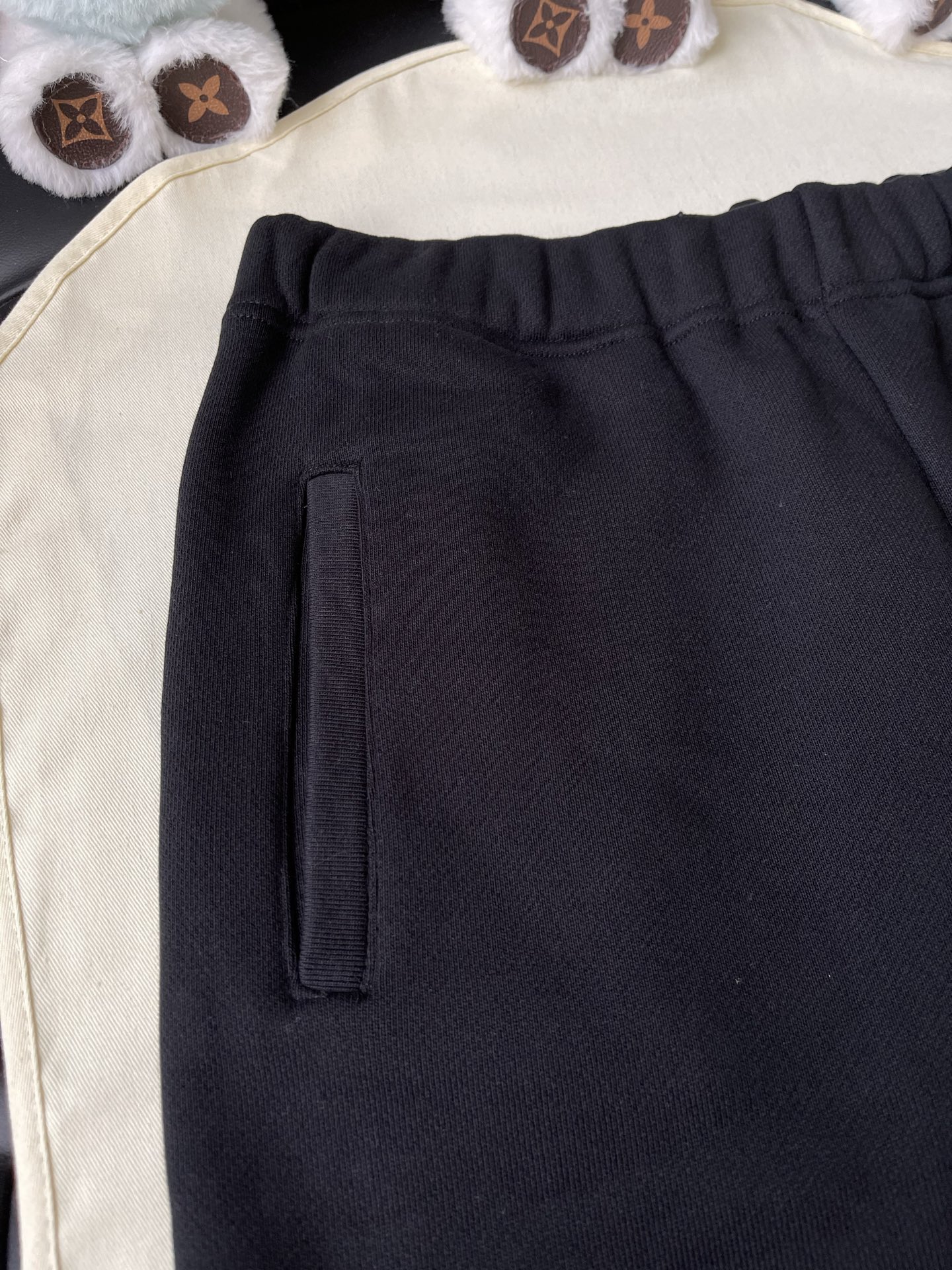 Tonal Monogram Drawstring Shorts — product photograph