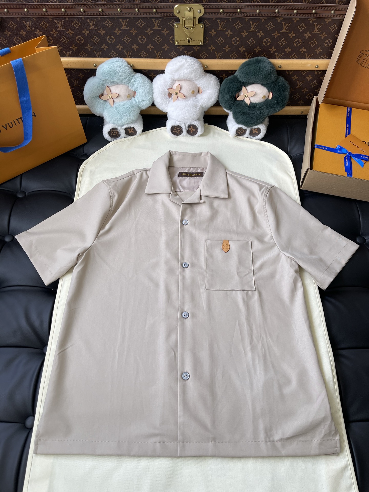 Shield-Pocket Camp-Collar Shirt — product photograph