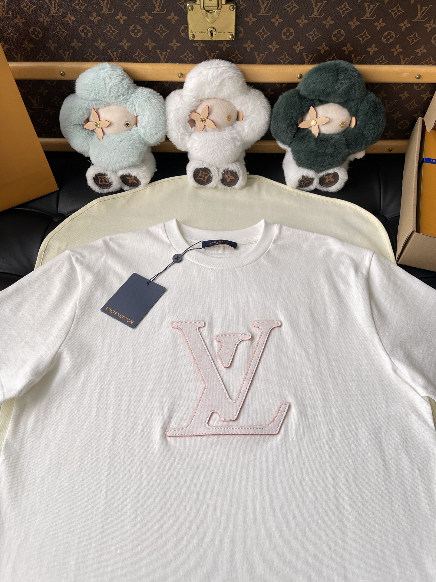 Raised Lettering Crewneck T-Shirt — product photograph