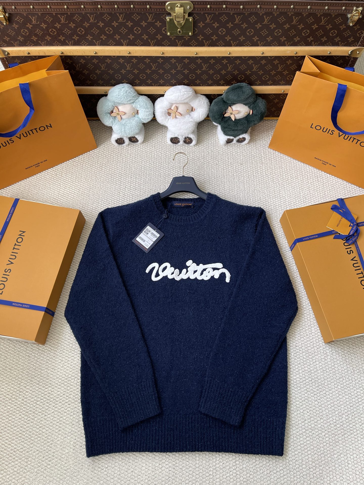 Script-Logo Crewneck Sweater — product photograph