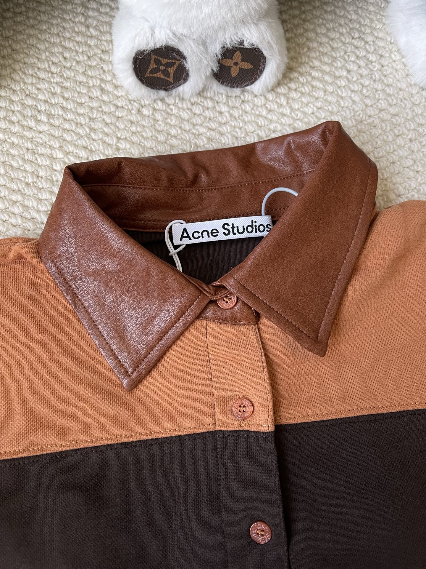 Wide-Stripe Knit Polo — product photograph