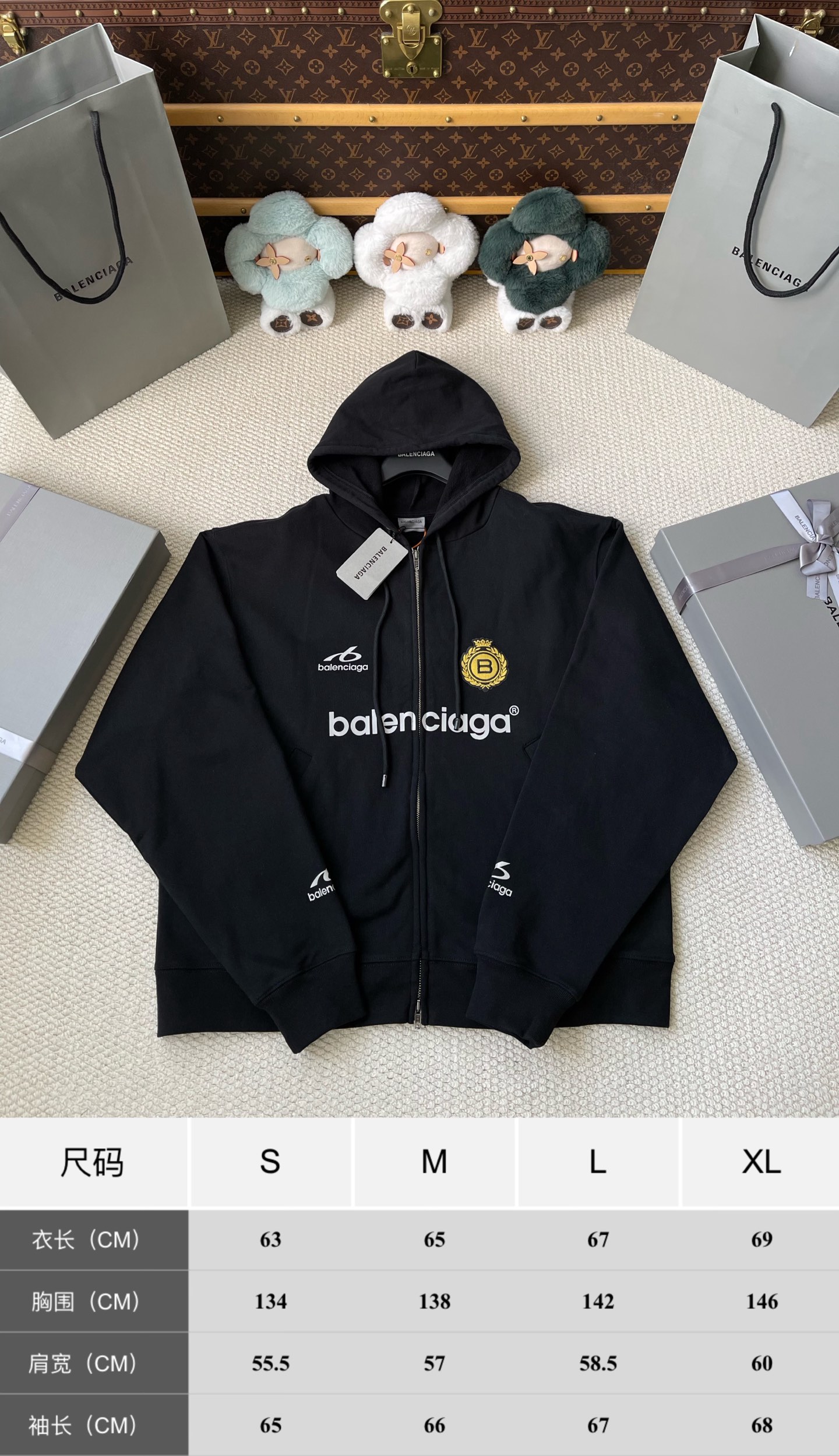Crest Number-10 Zip Hoodie — product photograph