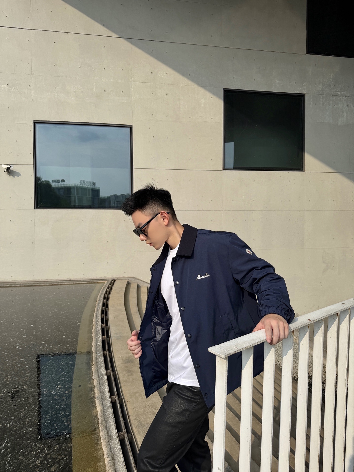 Script-Logo Zip Blouson — product photograph