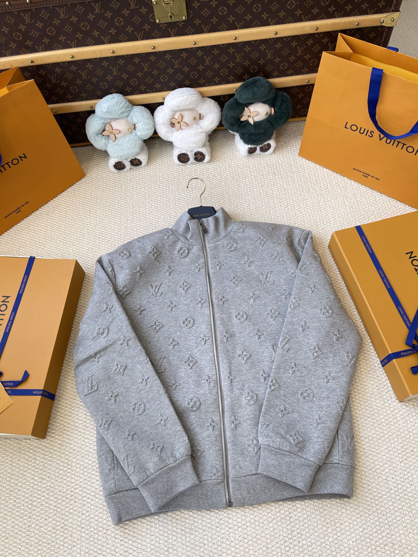 Raised Monogram Zip Top and Trousers Separates — product photograph