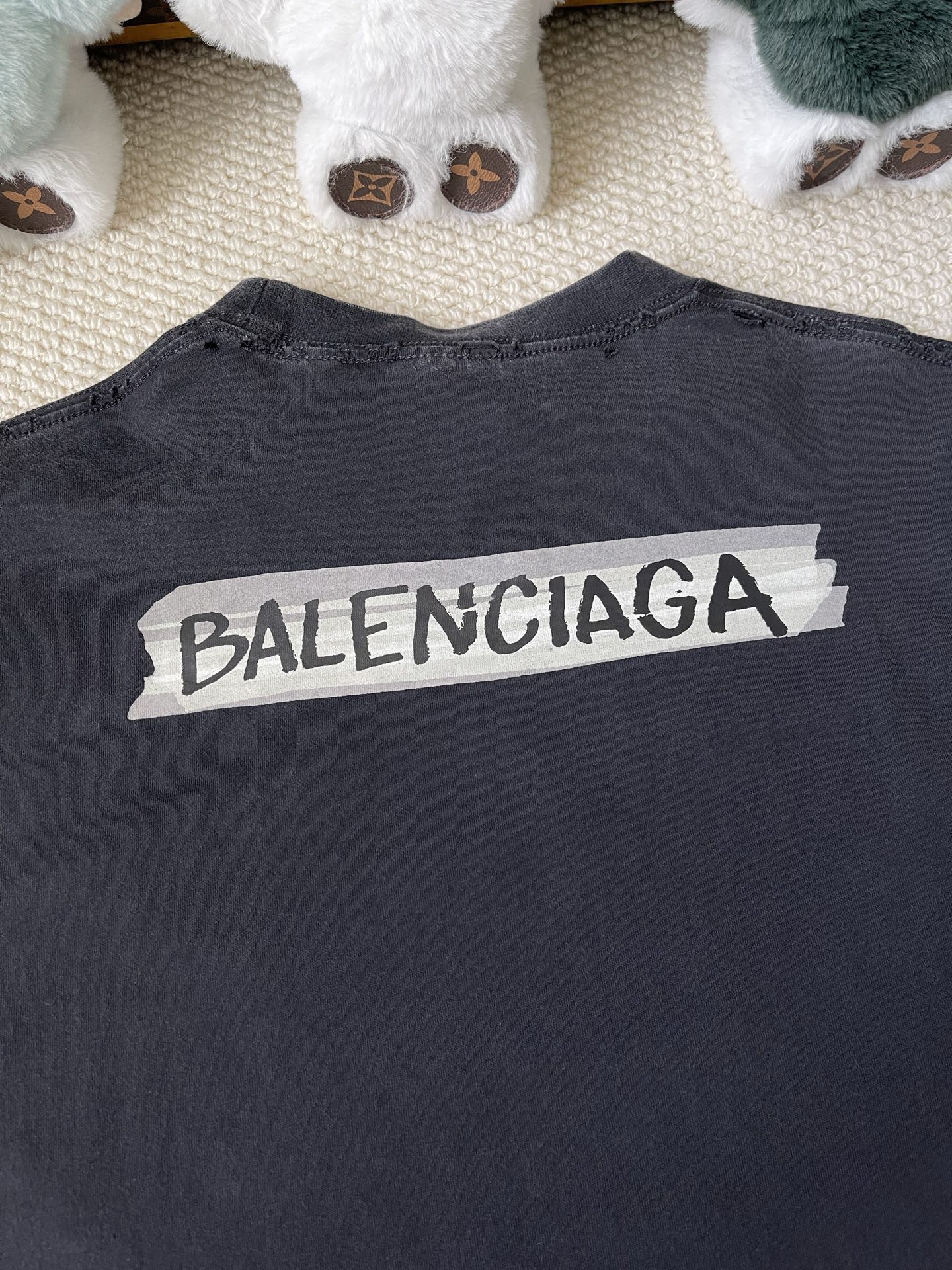 Tape-Wordmark Crewneck Sweatshirt — product photograph