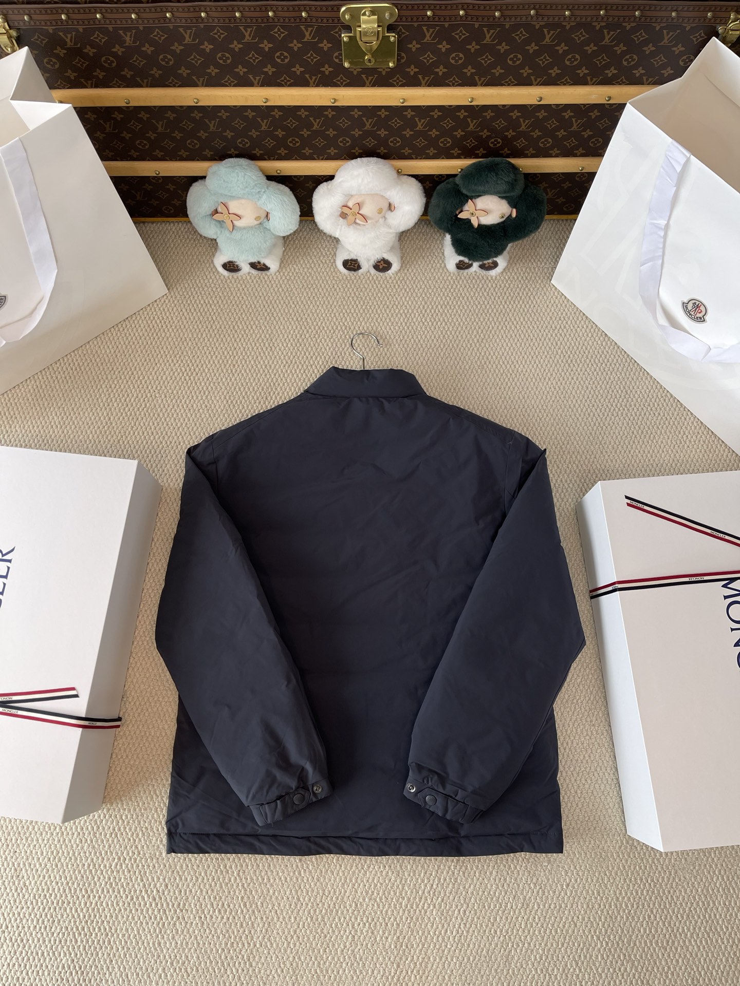 Badge Stand-Collar Snap Jacket — product photograph