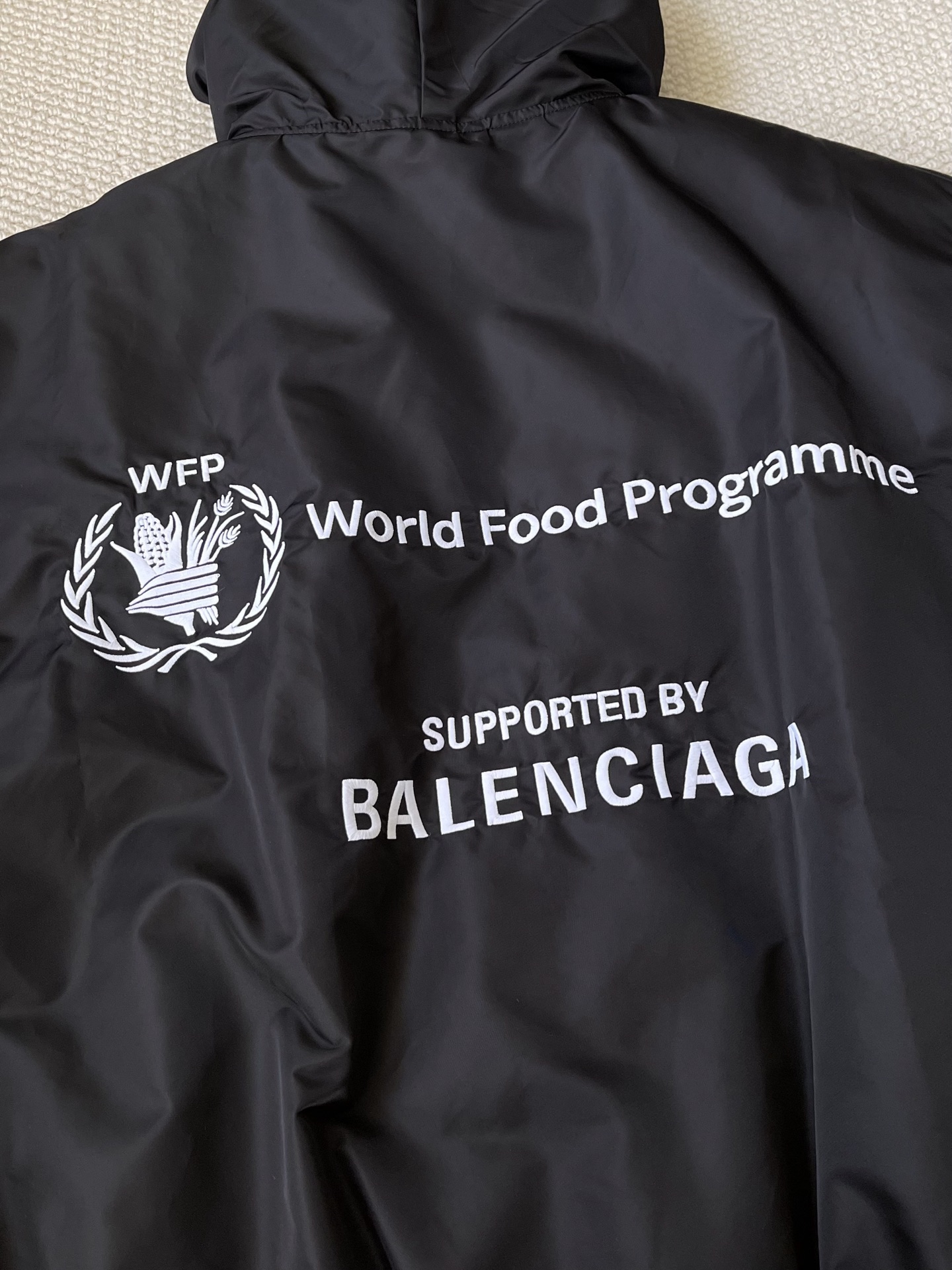 WFP-Graphic Hooded Bomber — product photograph