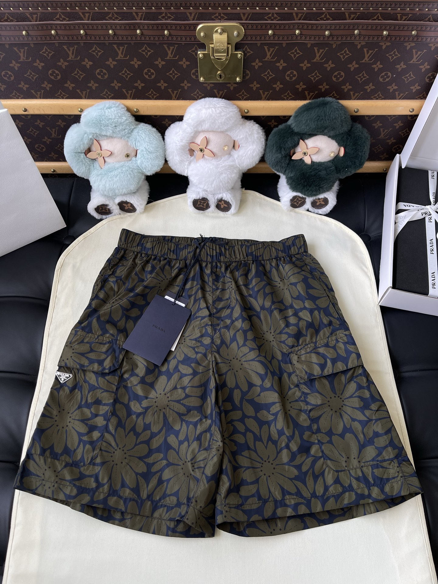 Floral Pattern Drawstring Shorts — product photograph