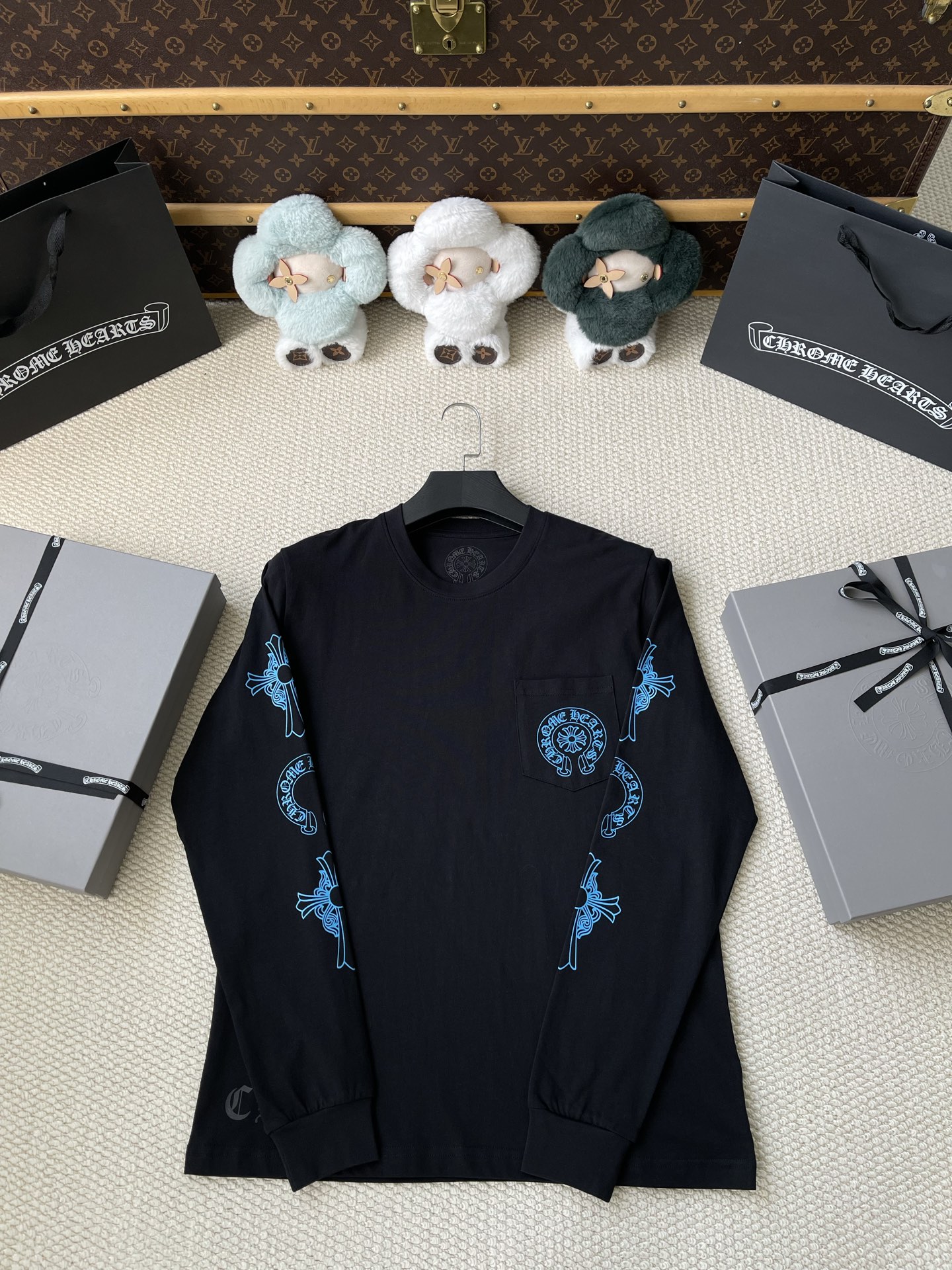 Triple-Cross Back Long-Sleeve T-Shirt — product photograph