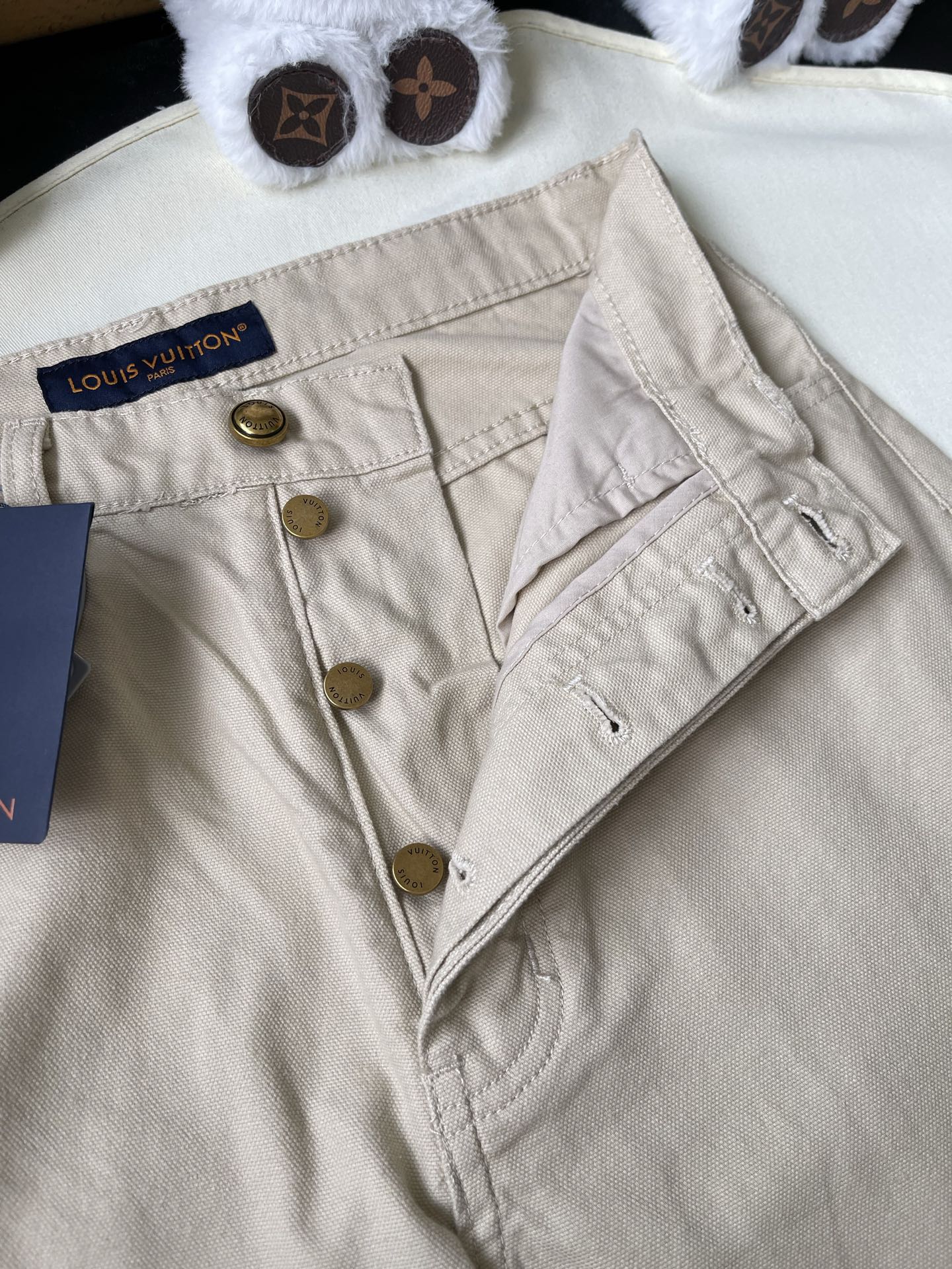 Monogram Pocket Straight-Leg Jeans — product photograph