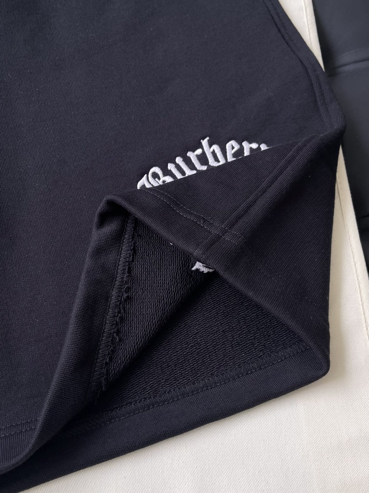 Arched Lettering Drawstring Shorts — product photograph