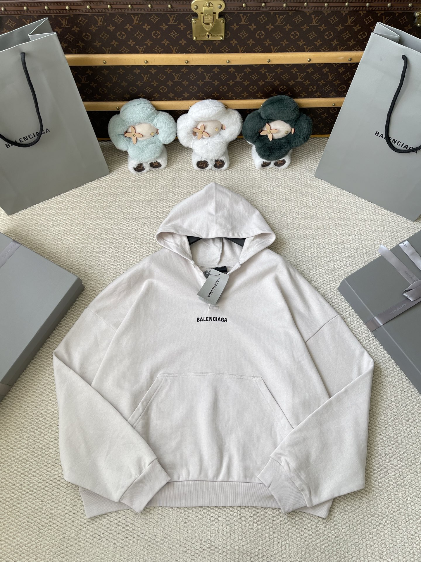 Back-Wordmark Half-Zip Hoodie — product photograph