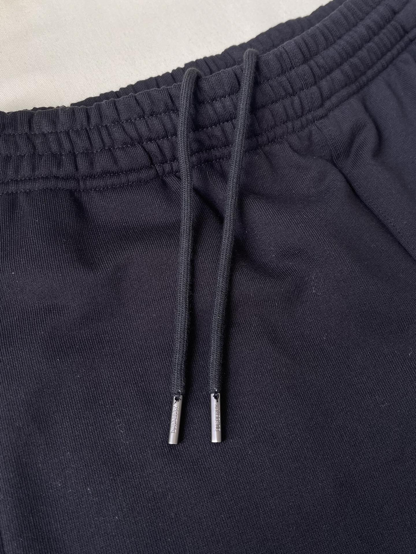 Arched Lettering Drawstring Shorts — product photograph