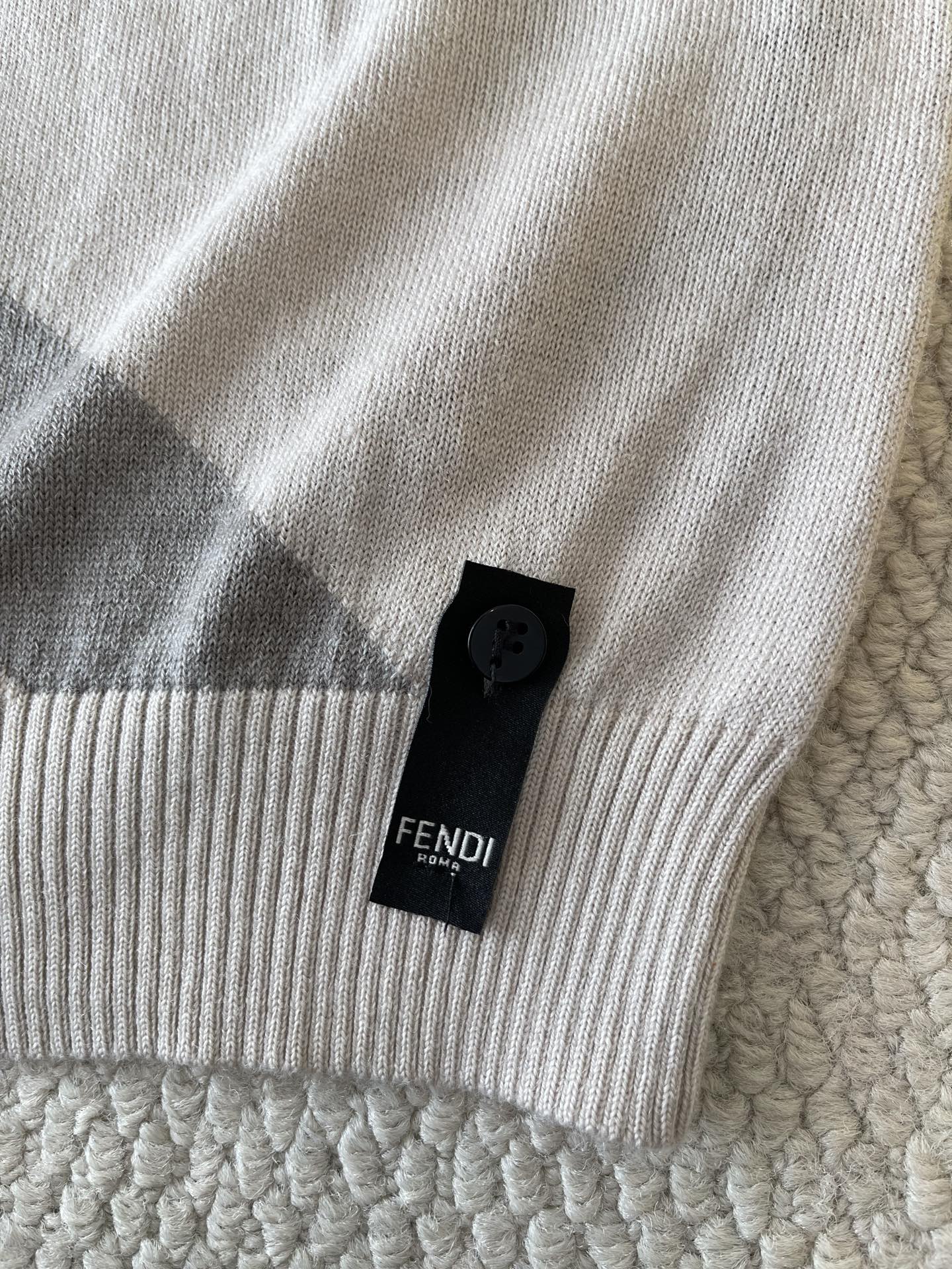 Diagonal-Stripe Textured Sweater — product photograph