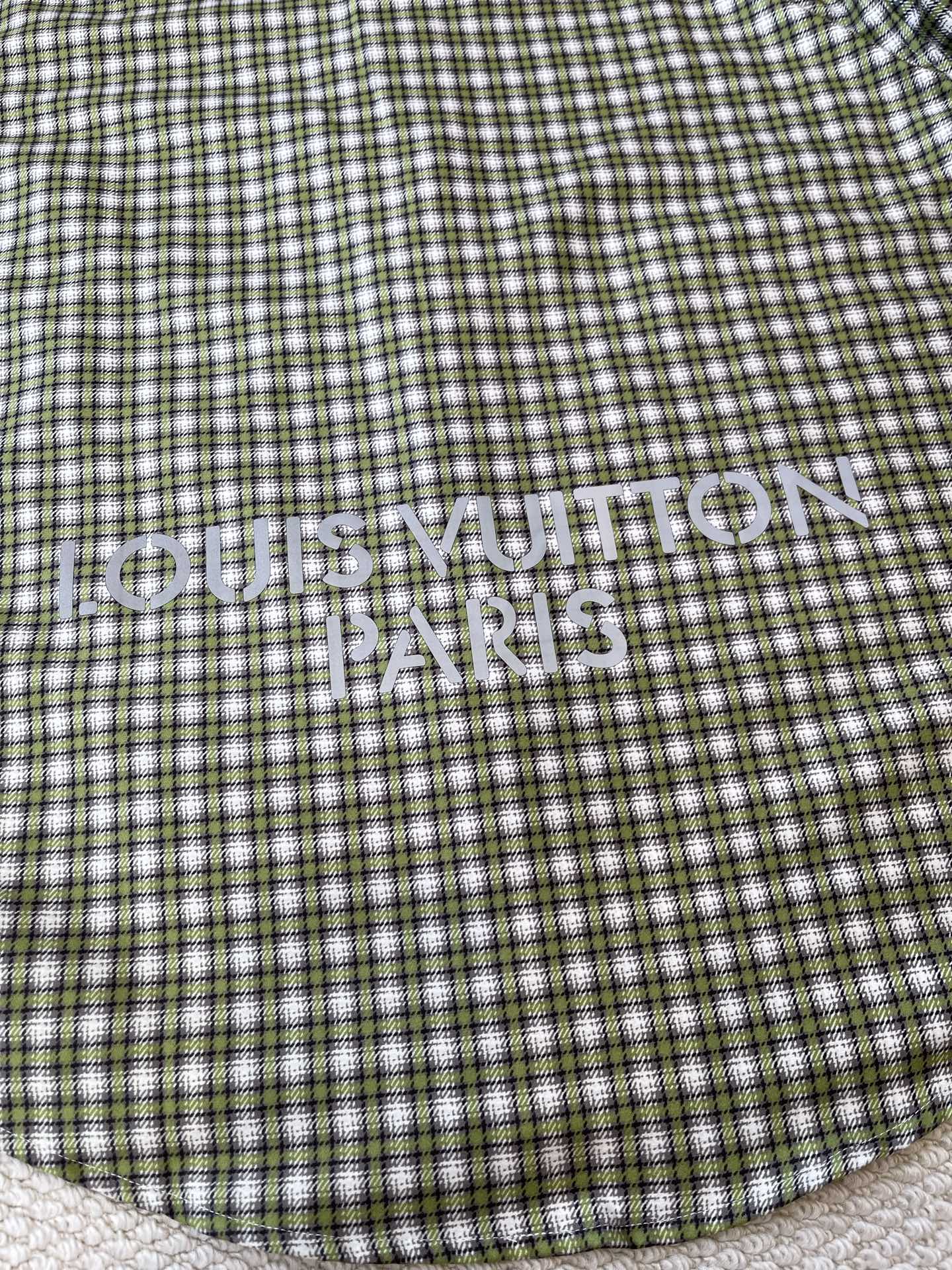 Monogram-Pocket Gingham Shirt — product photograph