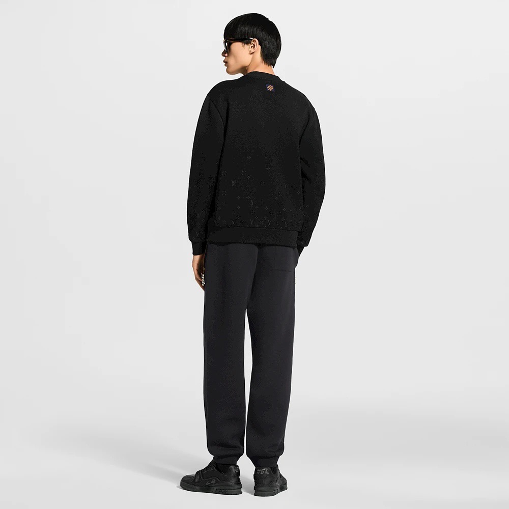 Monogram-Hem Crewneck Sweatshirt — product photograph