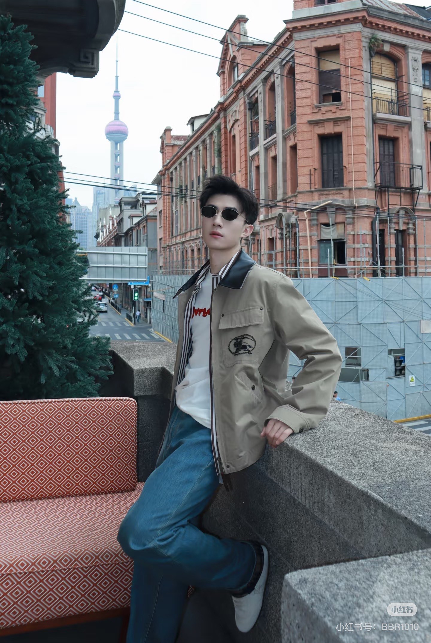 Contrast-Collar Utility Jacket — product photograph