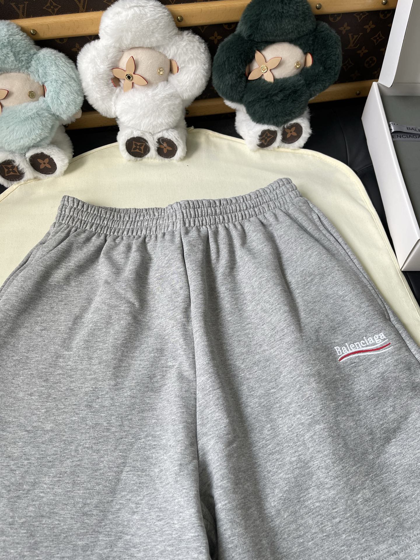 Underlined Wordmark Drawstring Shorts — product photograph