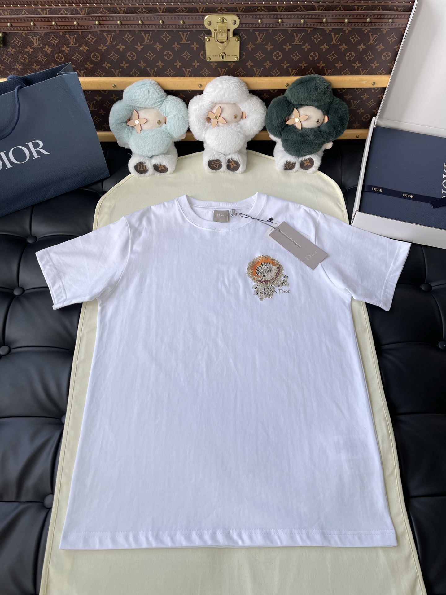 Floral Crest Crewneck T-Shirt — product photograph