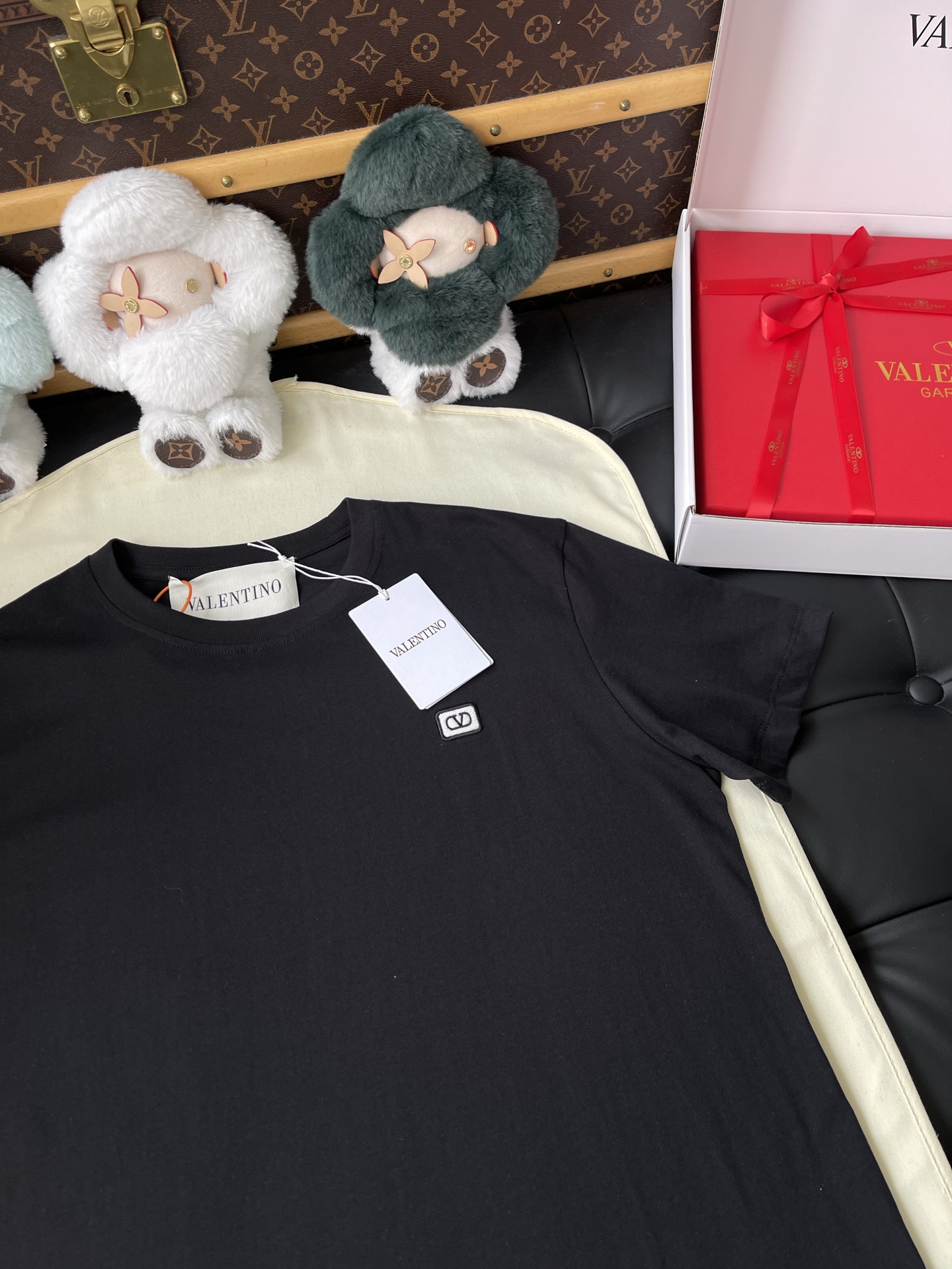Small V-Patch Crewneck T-Shirt — product photograph