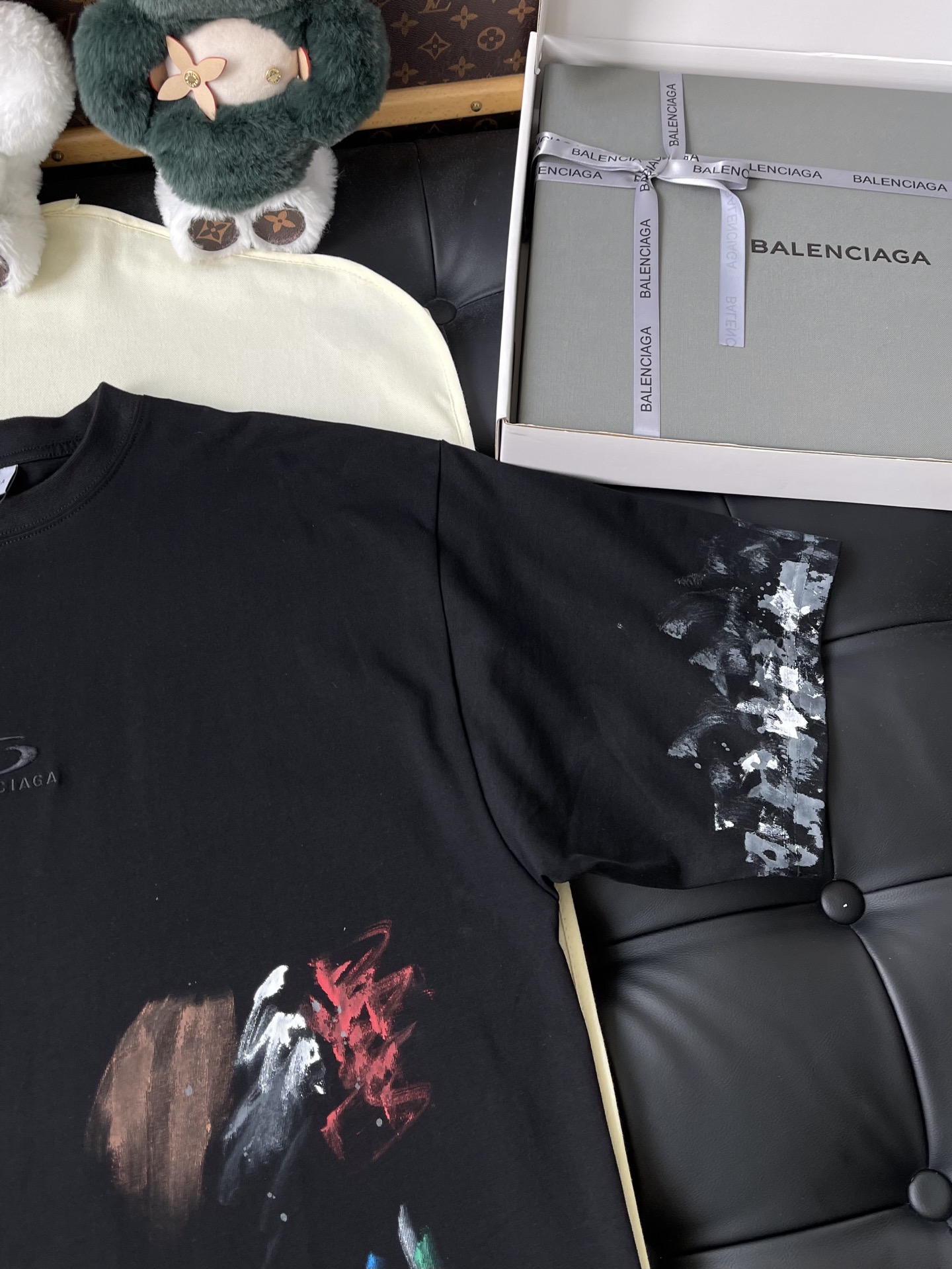 Floral Border Crewneck T-Shirt — product photograph