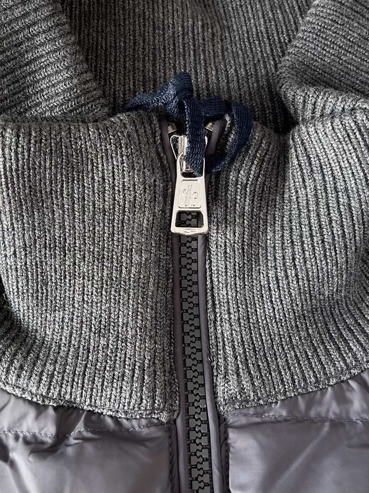 Cable-Sleeve Hybrid Quilted Jacket — product photograph