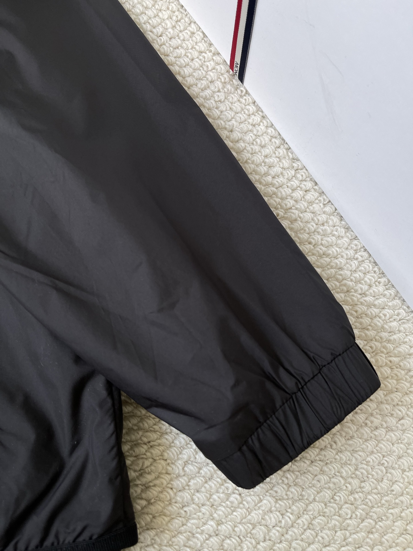 Contrast-Collar Badge Windbreaker — product photograph