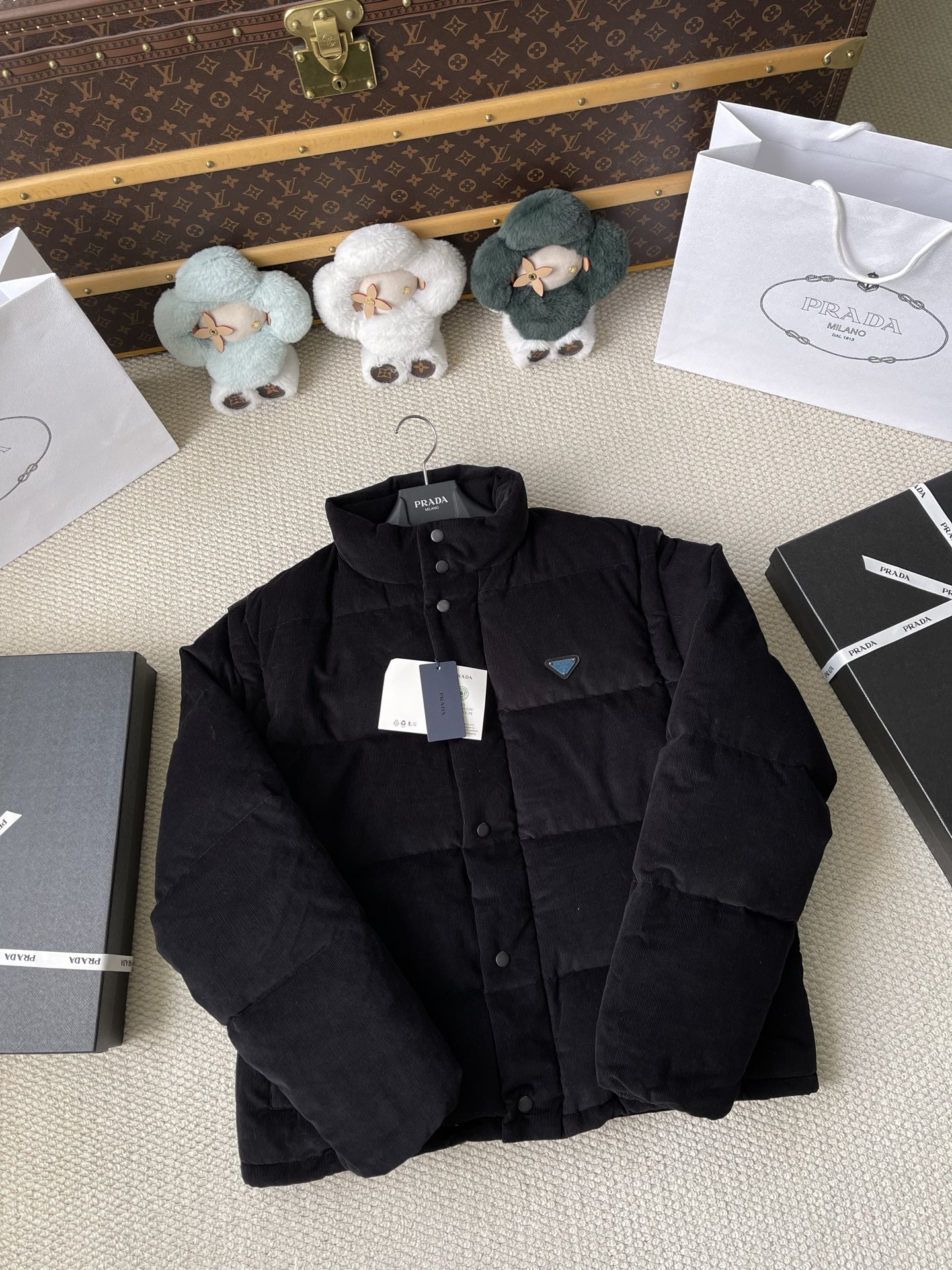 Stand-Collar Quilted Jacket — product photograph