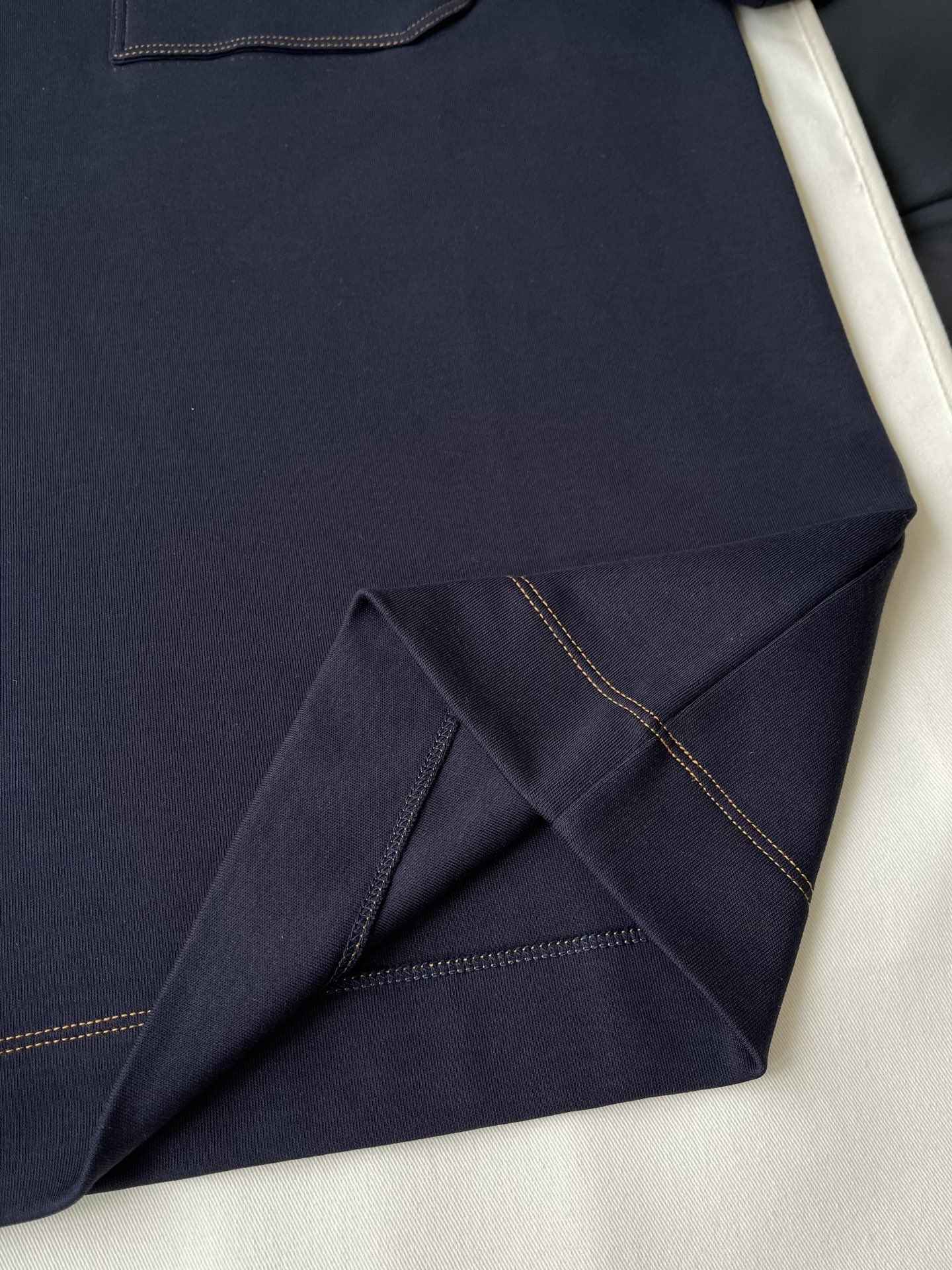 Contrast-Label Pocket T-Shirt — product photograph