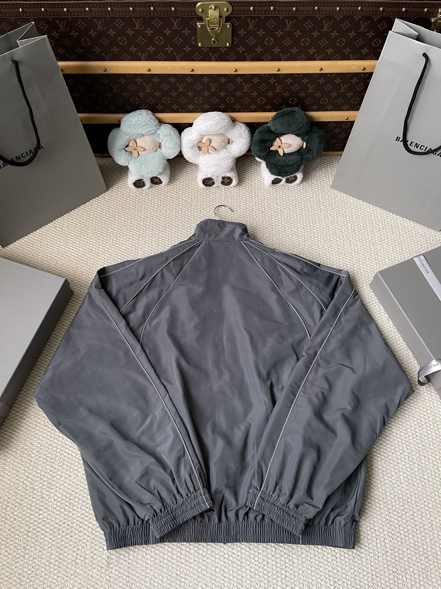 Grey Piped Matching Separates — product photograph