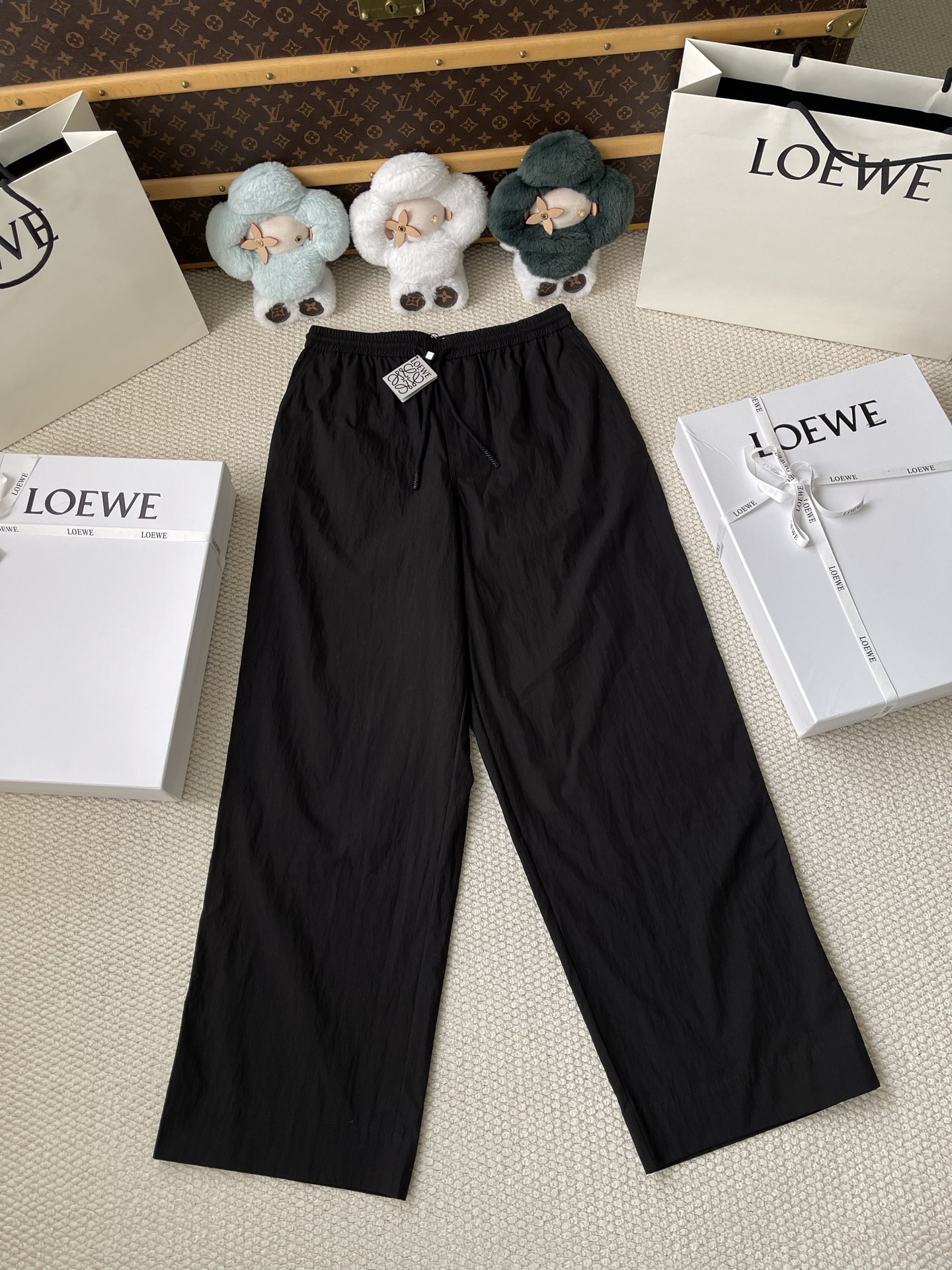 Patch-Pocket Drawstring Trousers — product photograph