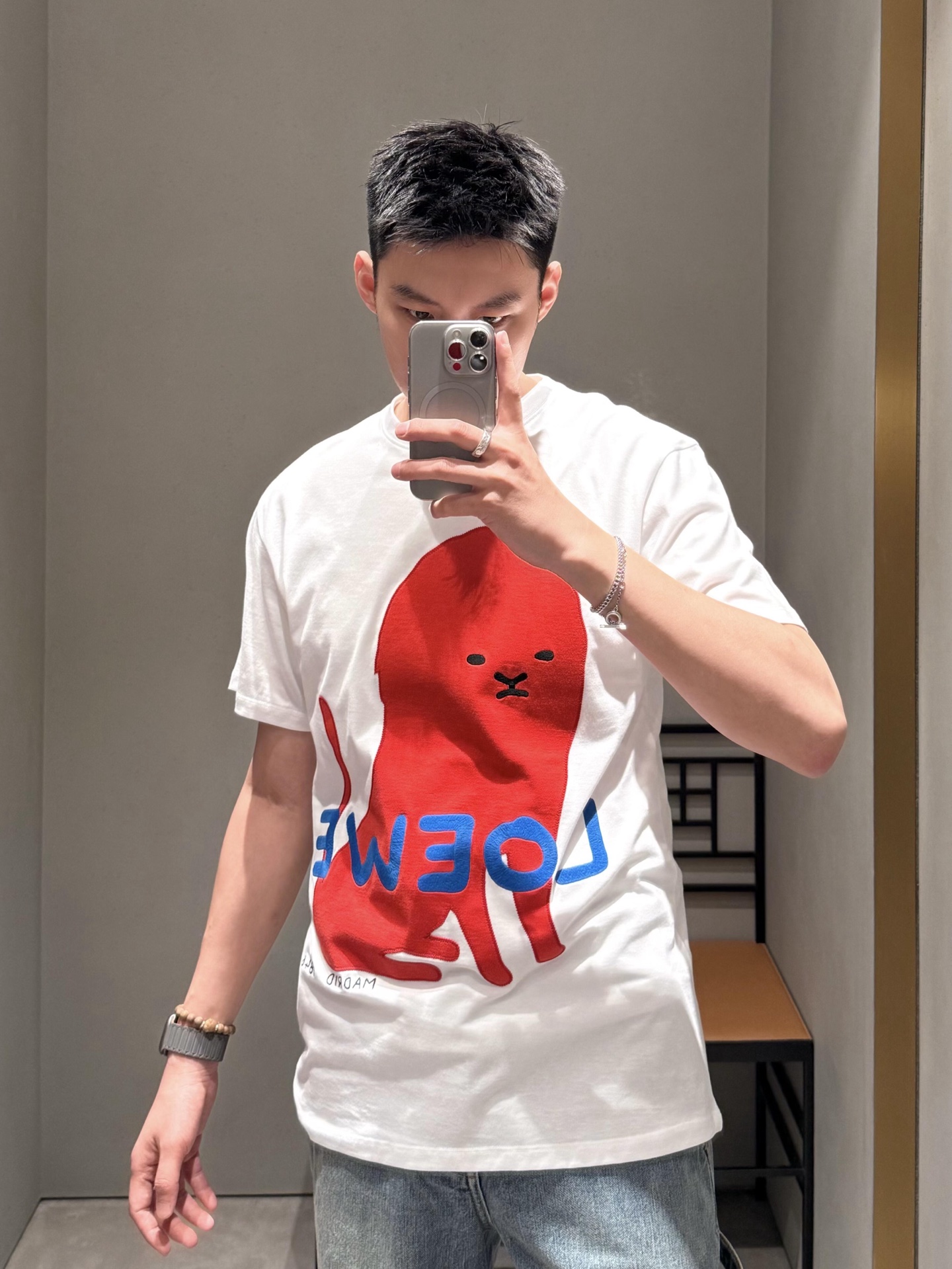 Red Octopus Graphic T-Shirt — product photograph
