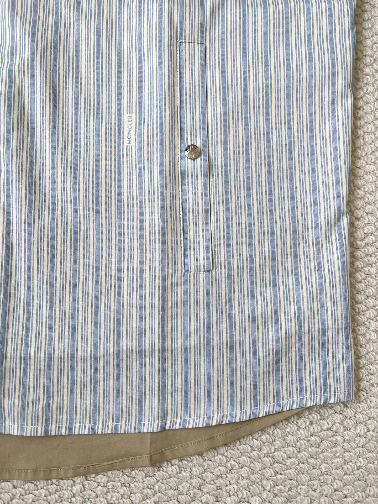 Contrast-Back Striped Shirt — product photograph