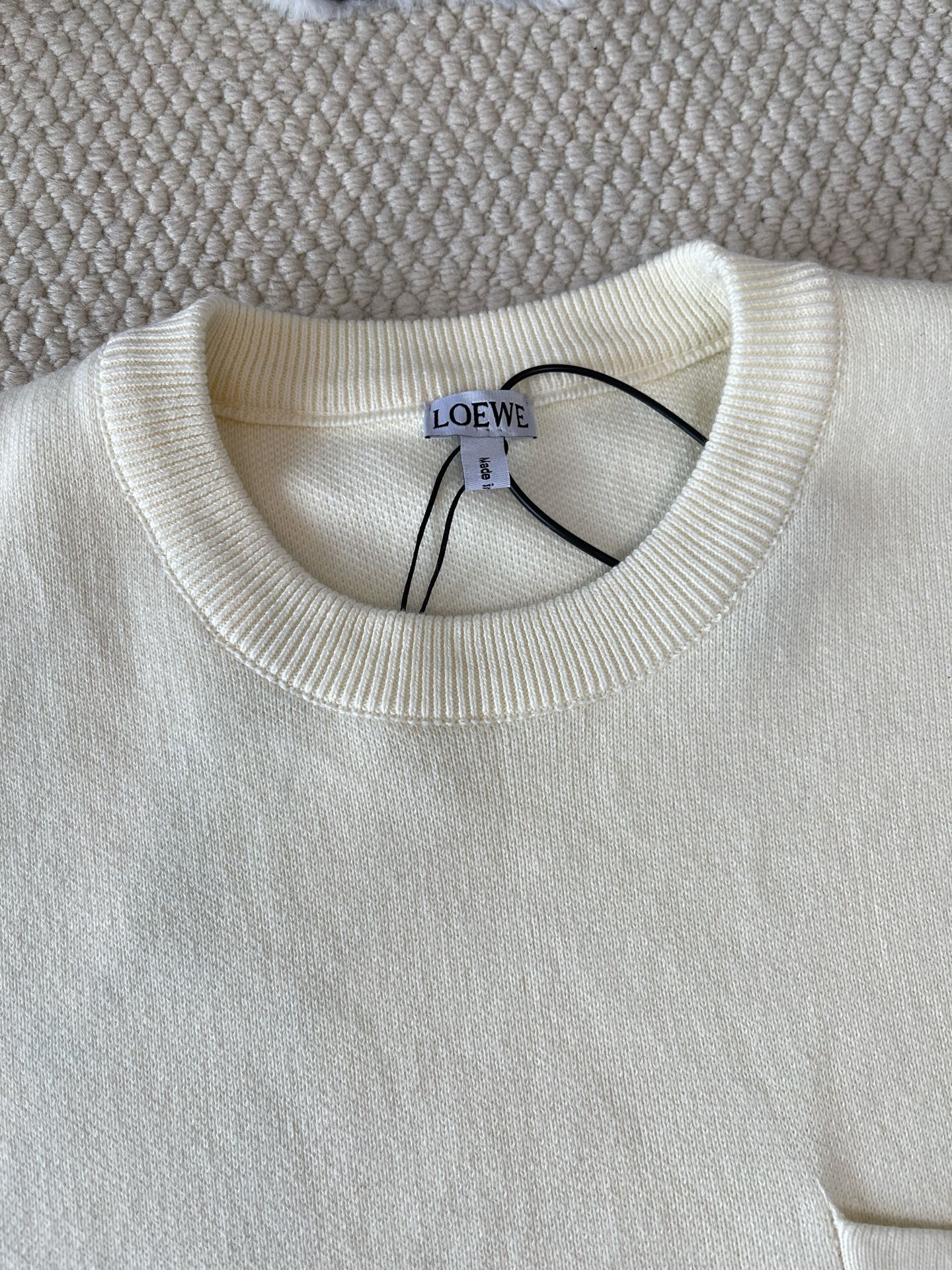 Anagram Pocket Crewneck Sweater — product photograph