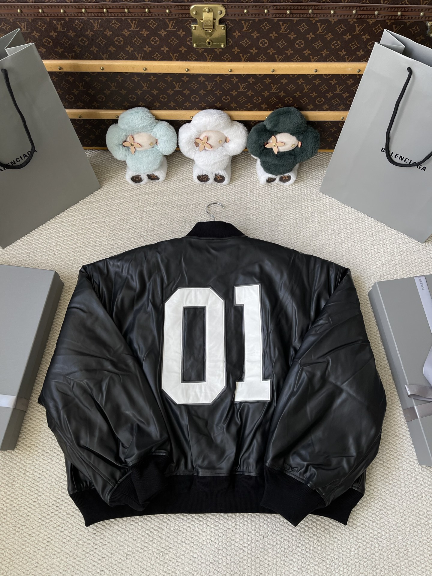 Number-01 Varsity Bomber — product photograph
