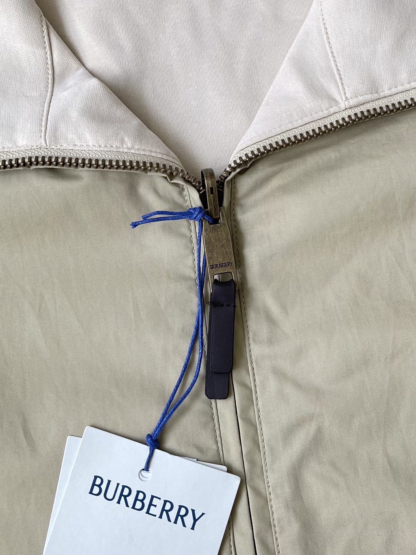 Contrast-Collar Horse-Logo Blouson — product photograph