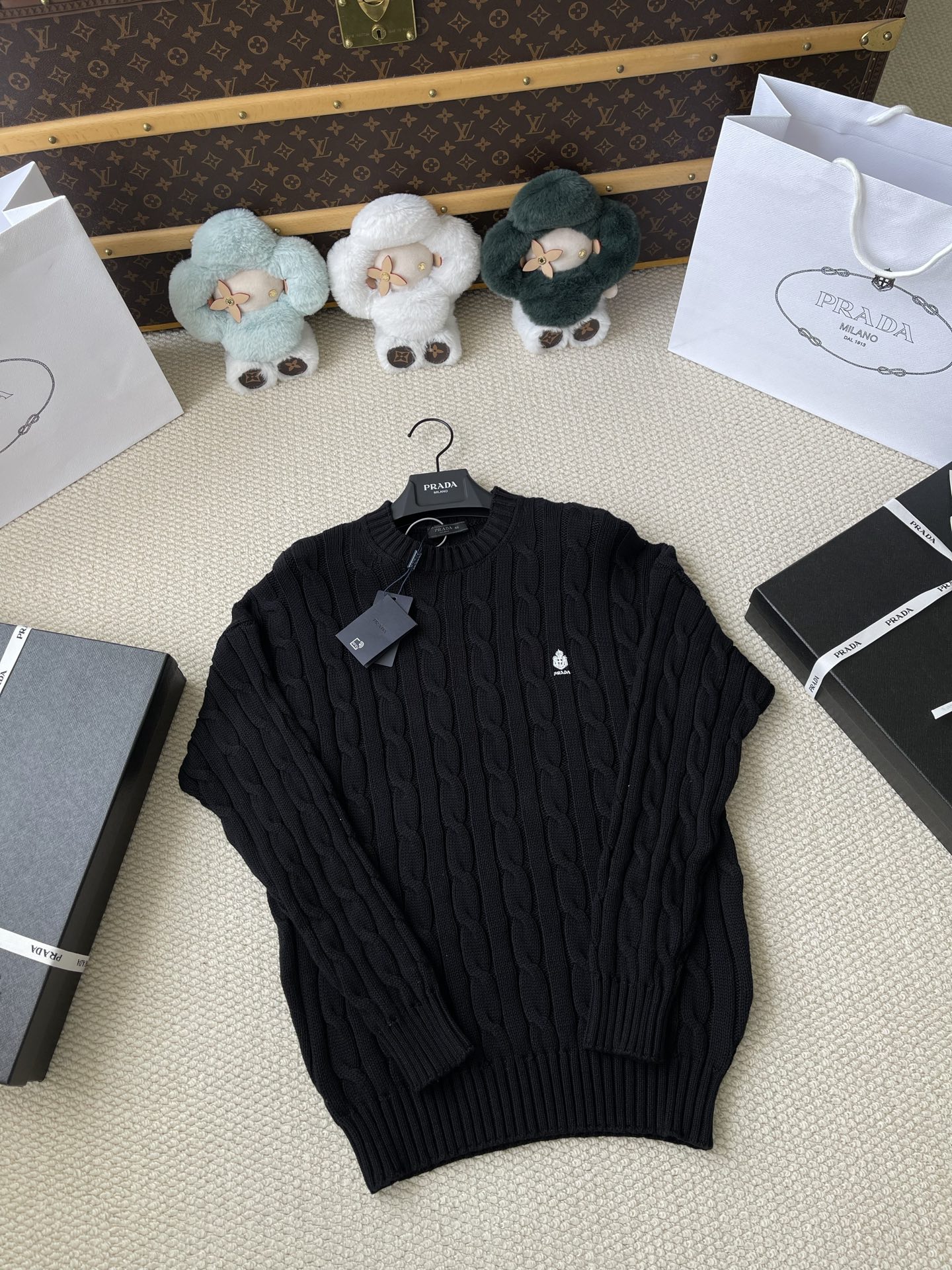 Crest Cable-Knit Sweater — product photograph