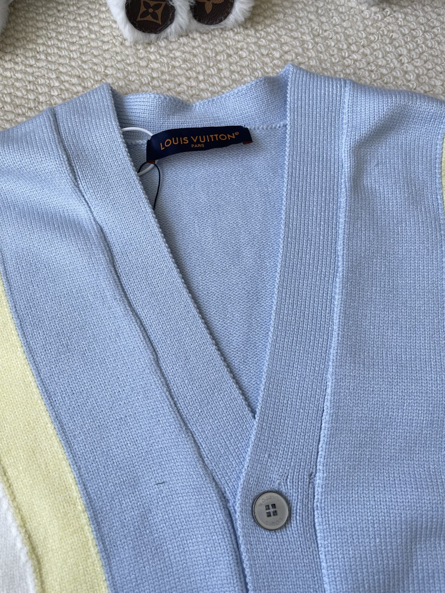 Color-Block Pocket Cardigan — product photograph
