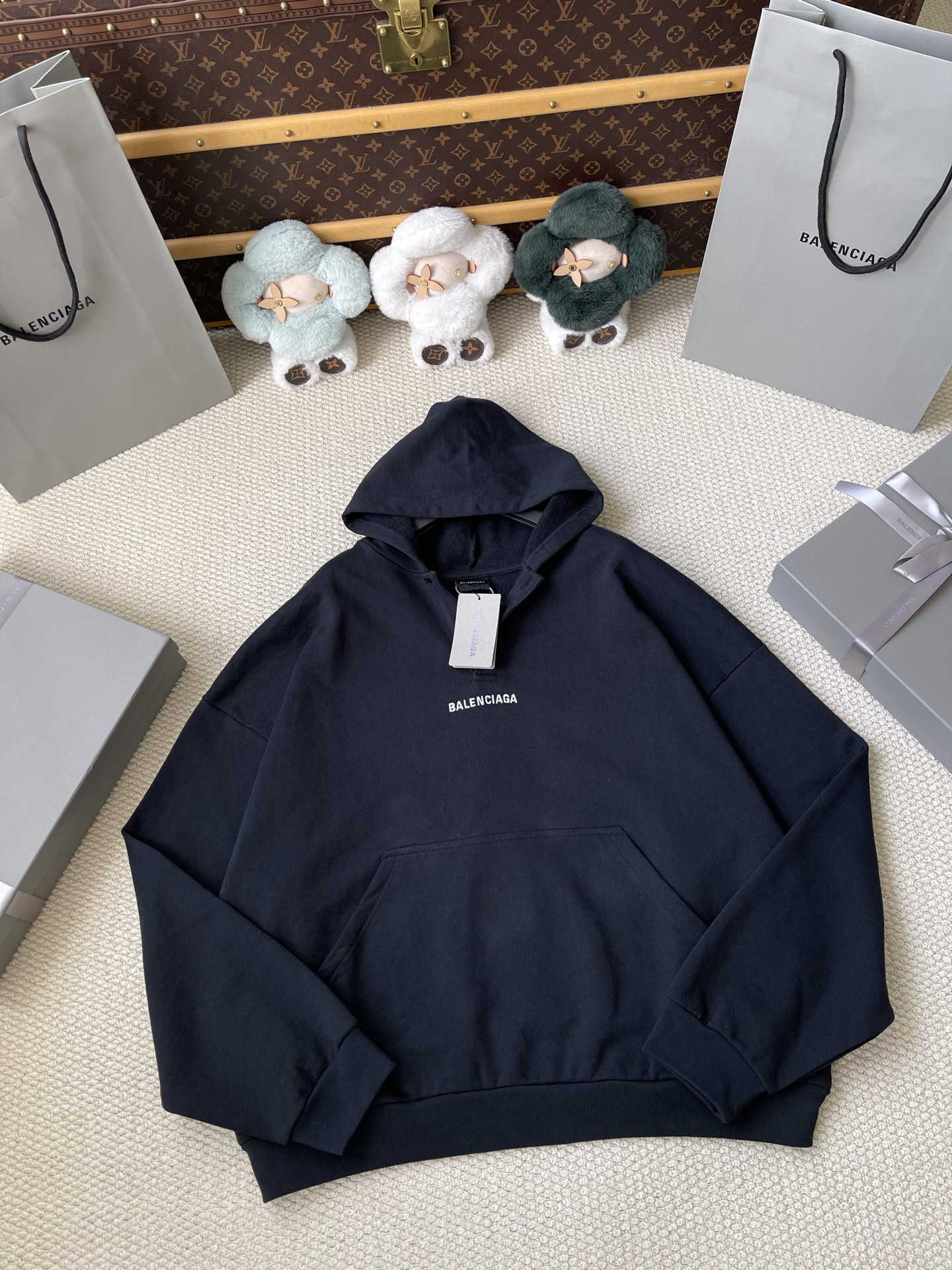 Back-Wordmark Half-Zip Hoodie — product photograph