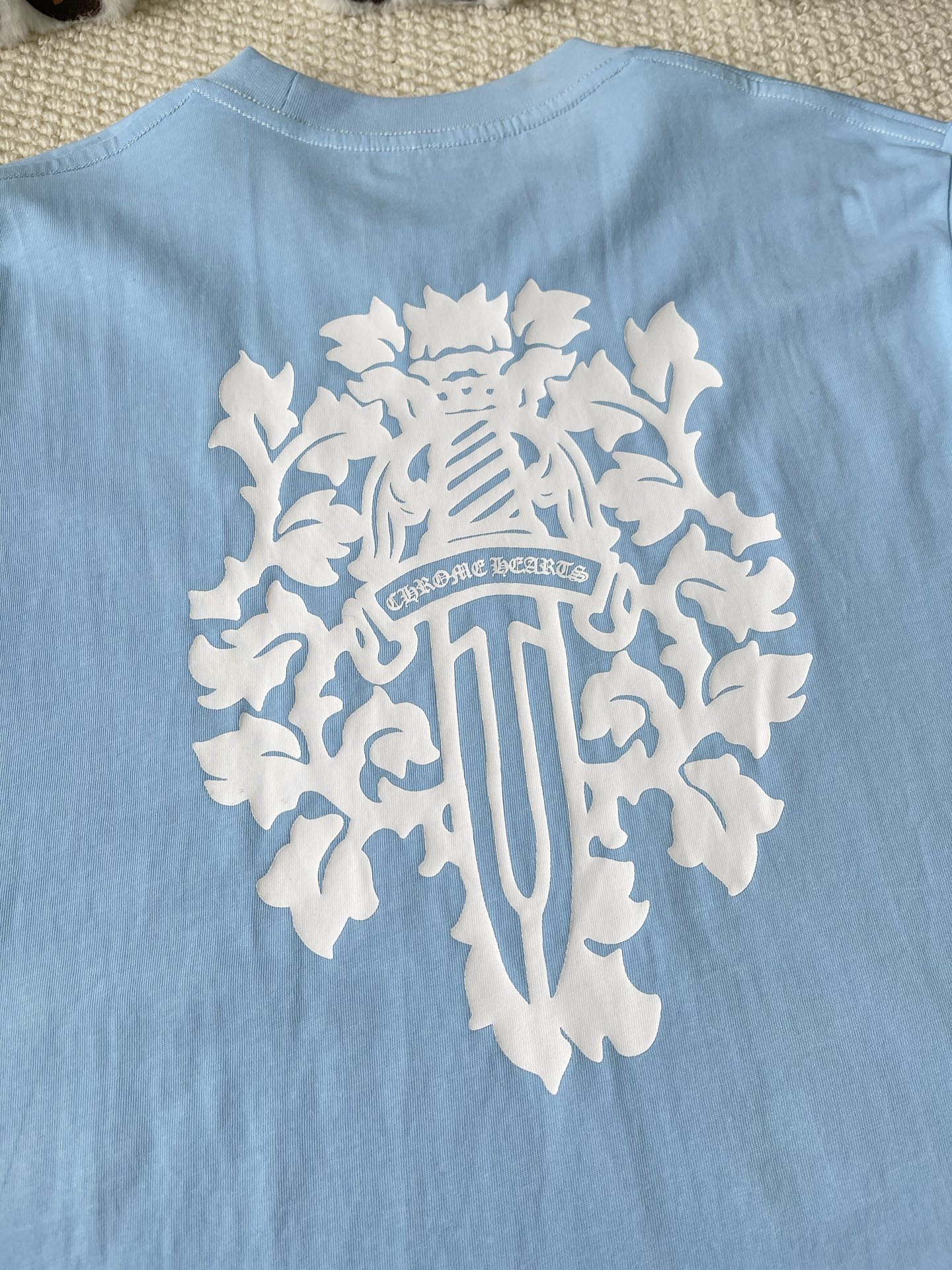 Floral Cross-Back Long-Sleeve T-Shirt — product photograph