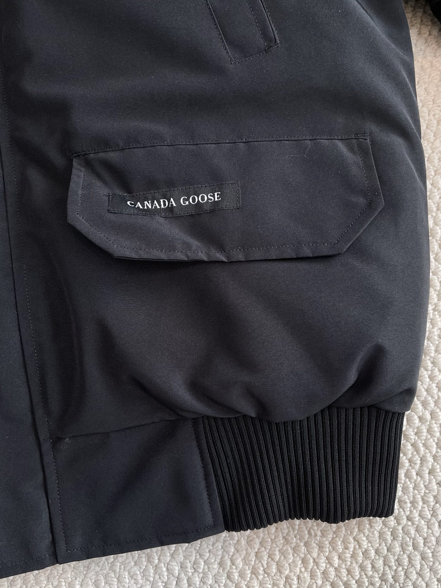 Trimmed-Hood Bomber Jacket — product photograph